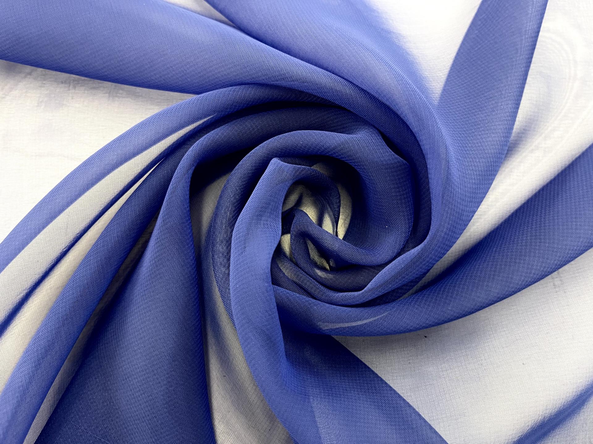 Polyester Chiffon in Electric Blue