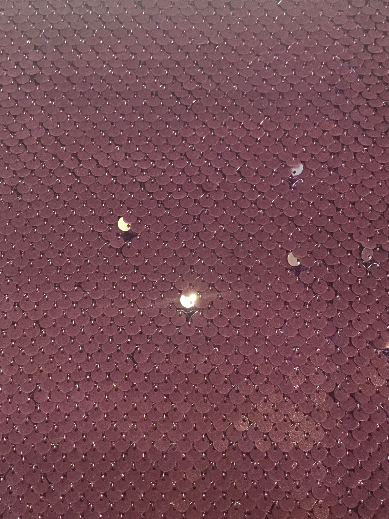 Flocked Baby Paillettes on Stretch Velvet in Wine