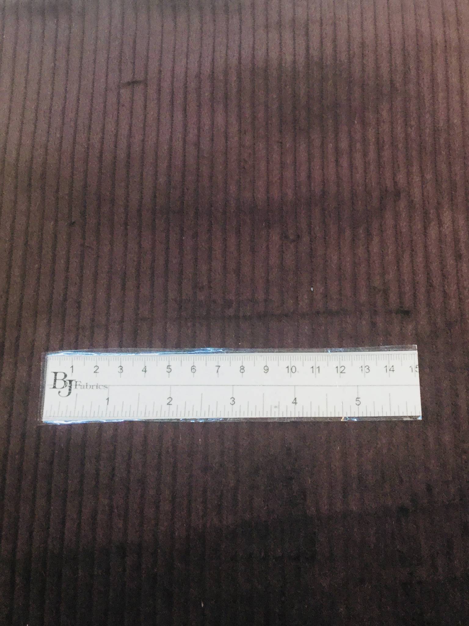 Cotton 4 Wale Corduroy in Chocolate Brown