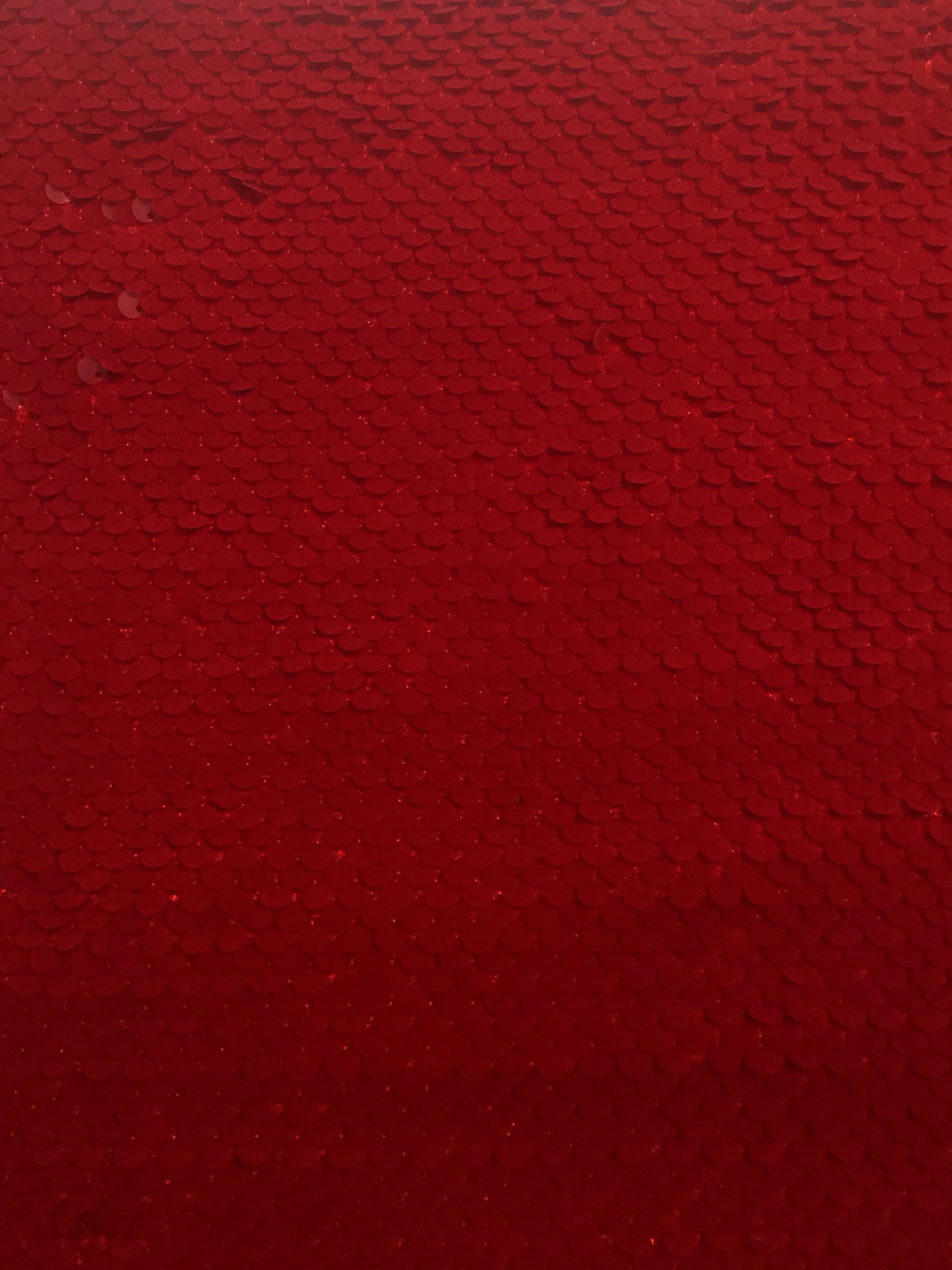 Flocked Baby Paillettes on Stretch Velvet in Red