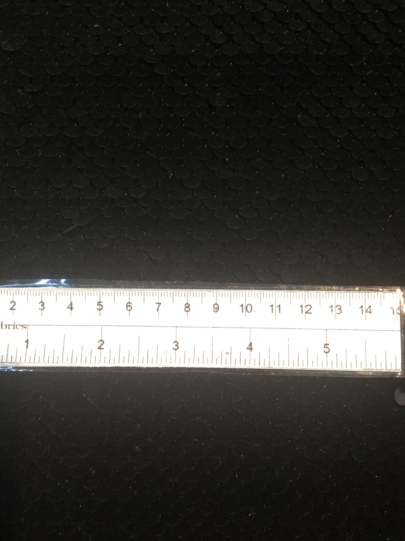 Flocked Baby Paillettes on Stretch Velvet in Black