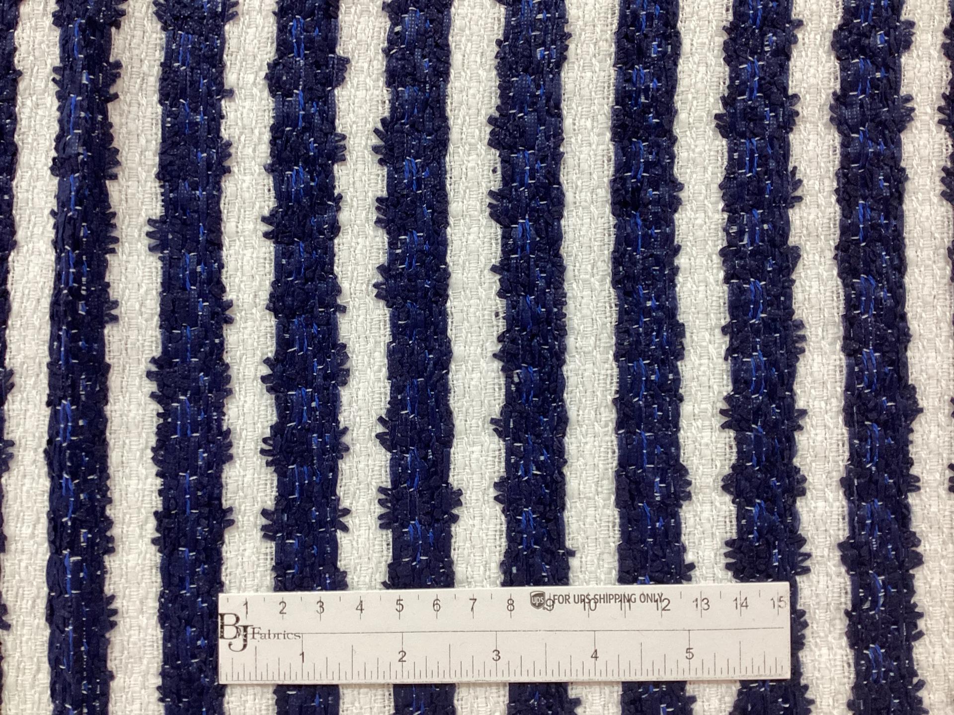 Made in England Cotton Blend Stripe Tweed