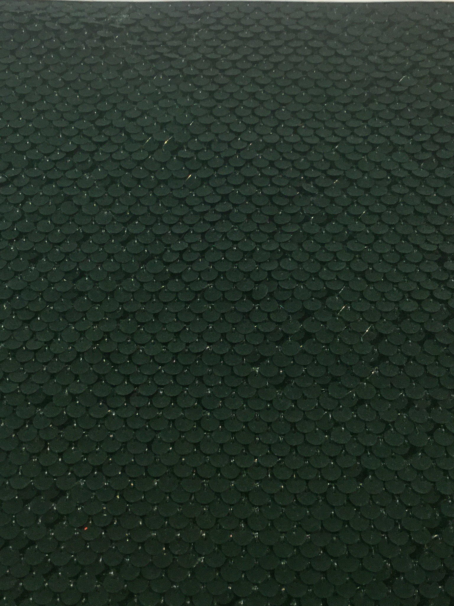 Flocked Baby Paillettes on Stretch Velvet in Hunter