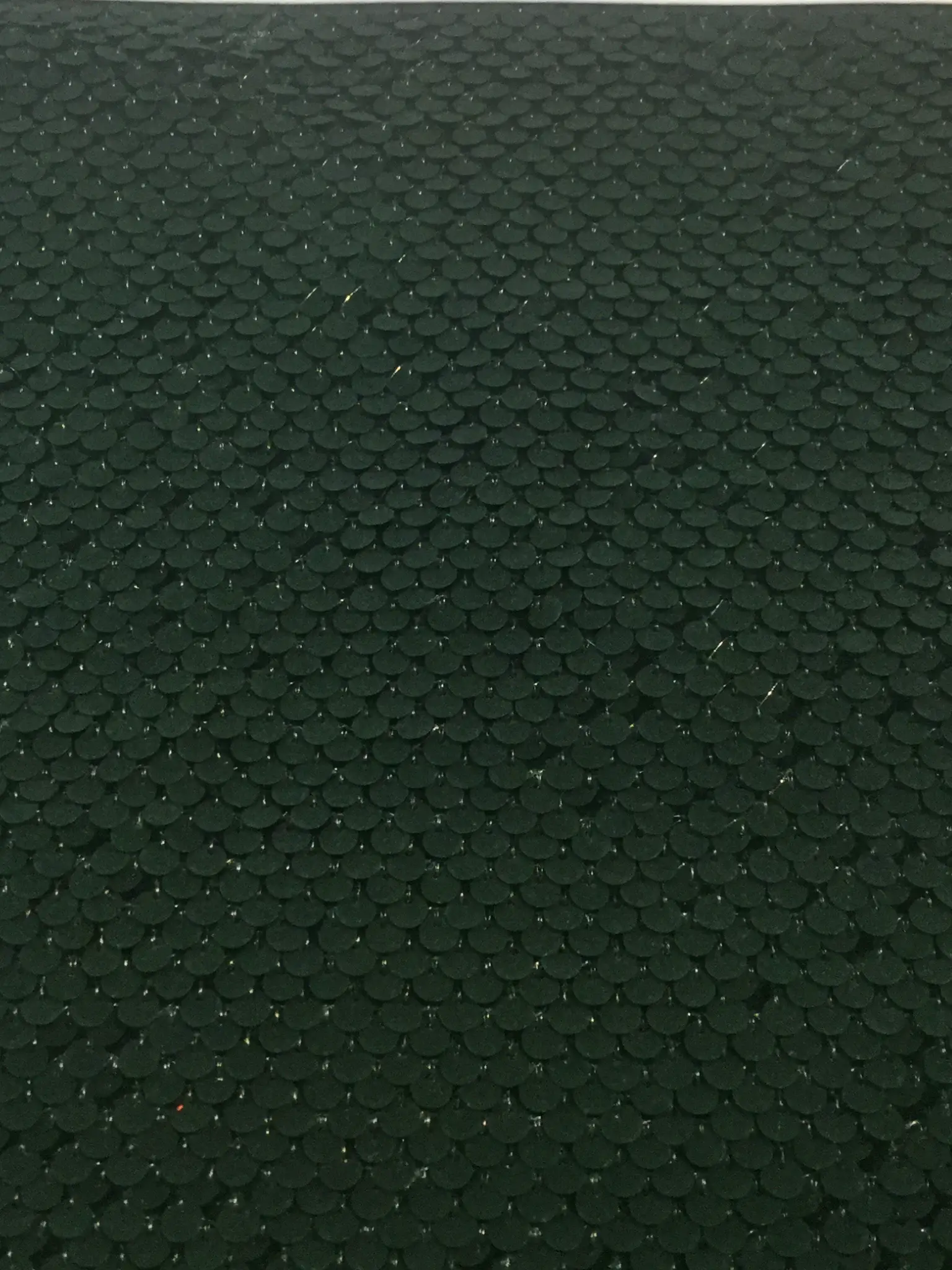 Flocked Baby Paillettes on Stretch Velvet in Hunter