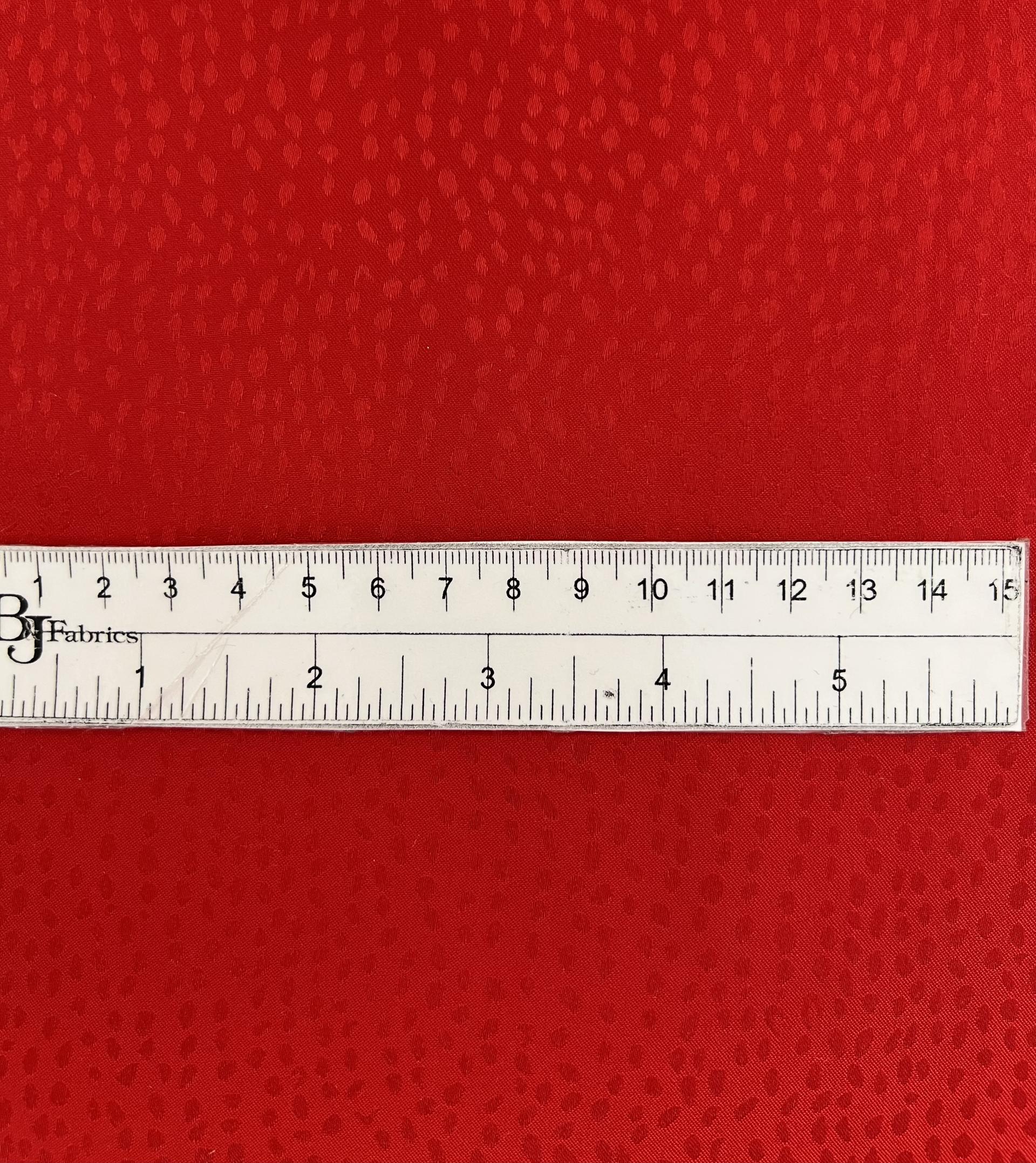 Stretch Jacquard in Red