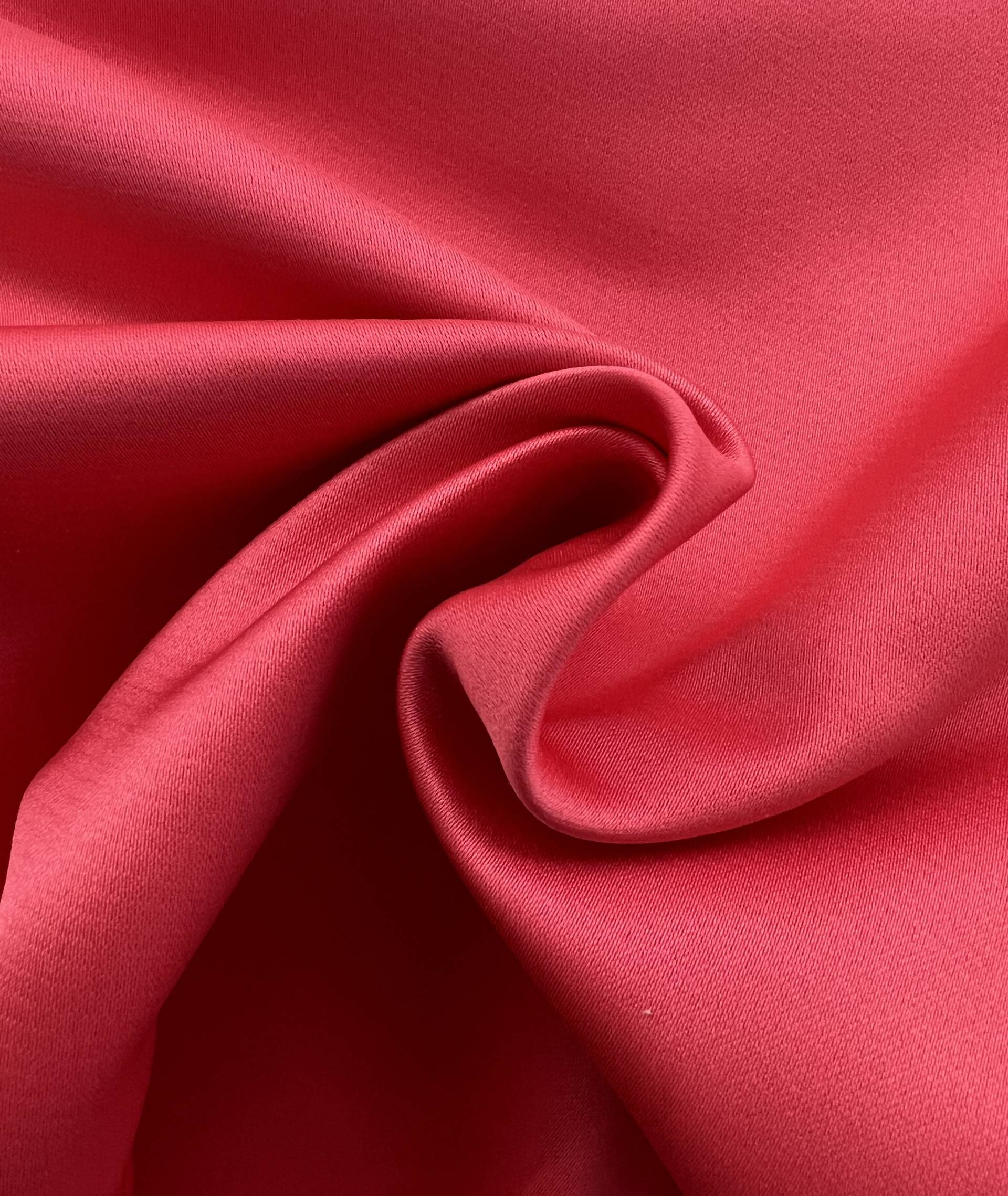 Double Face Polyester Satin in Coral