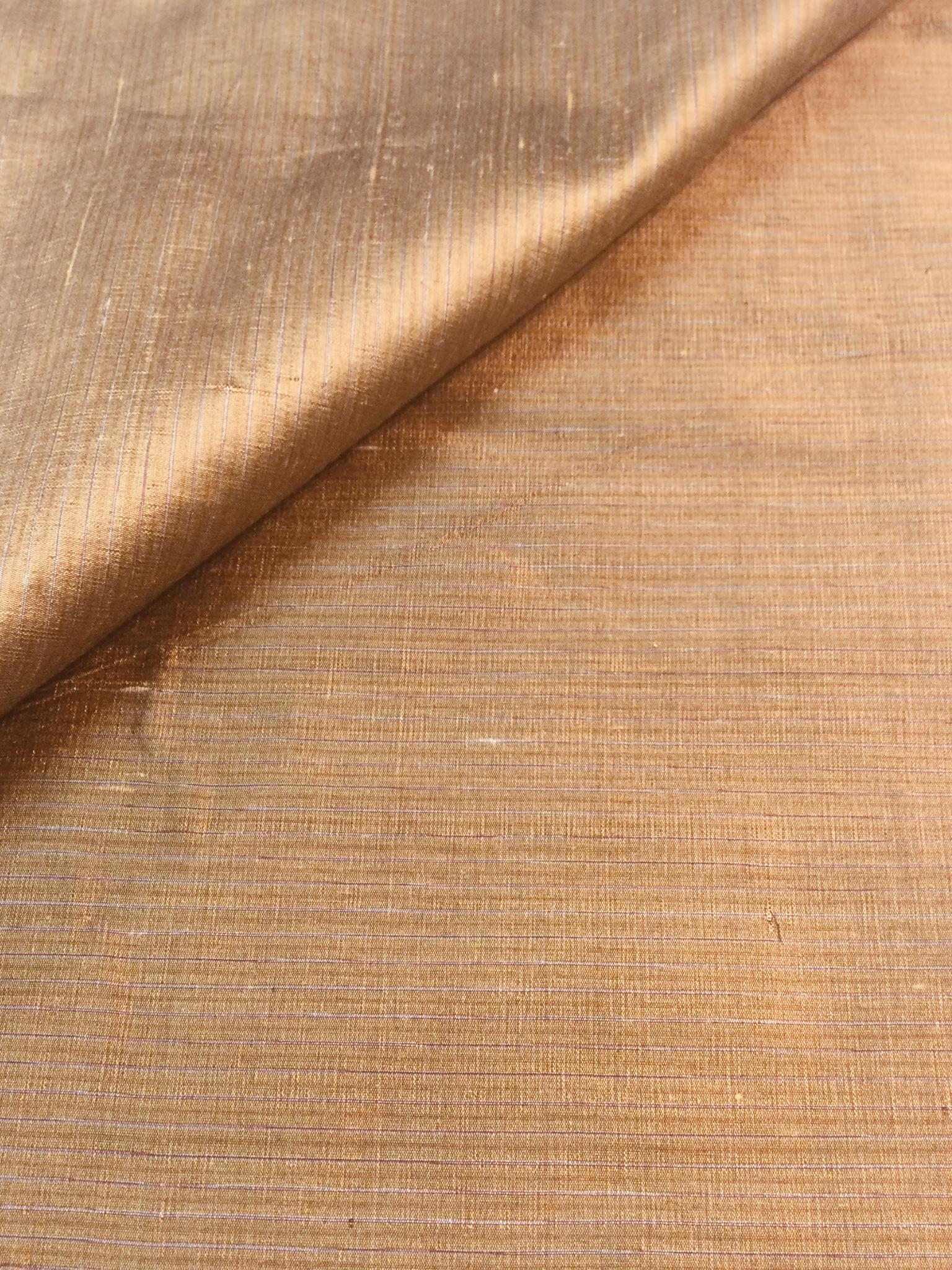 Heathered Silk Shantung in Rust/Pink/Red