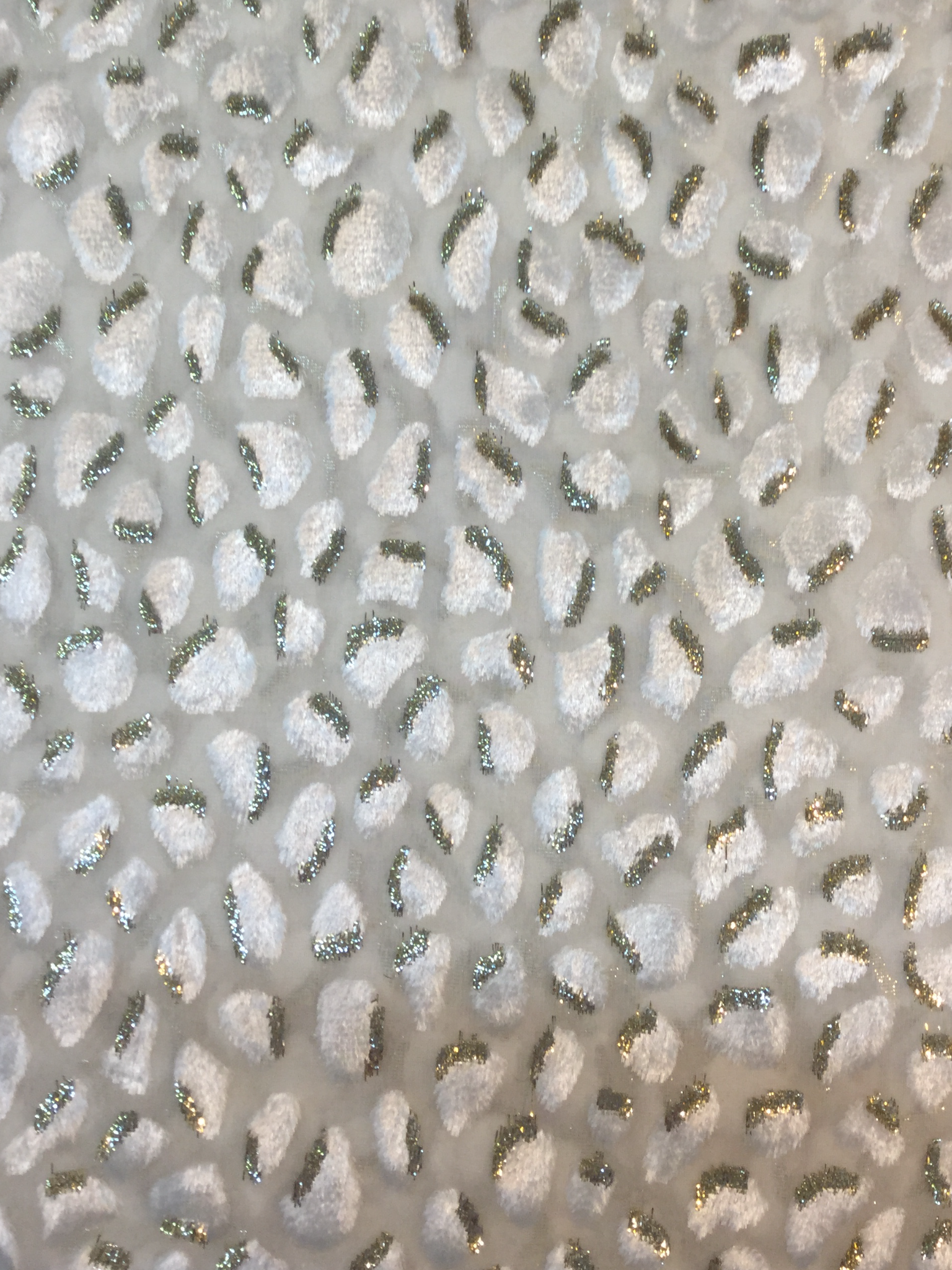 Silk-Rayon Lurex Burn-Out Velvet