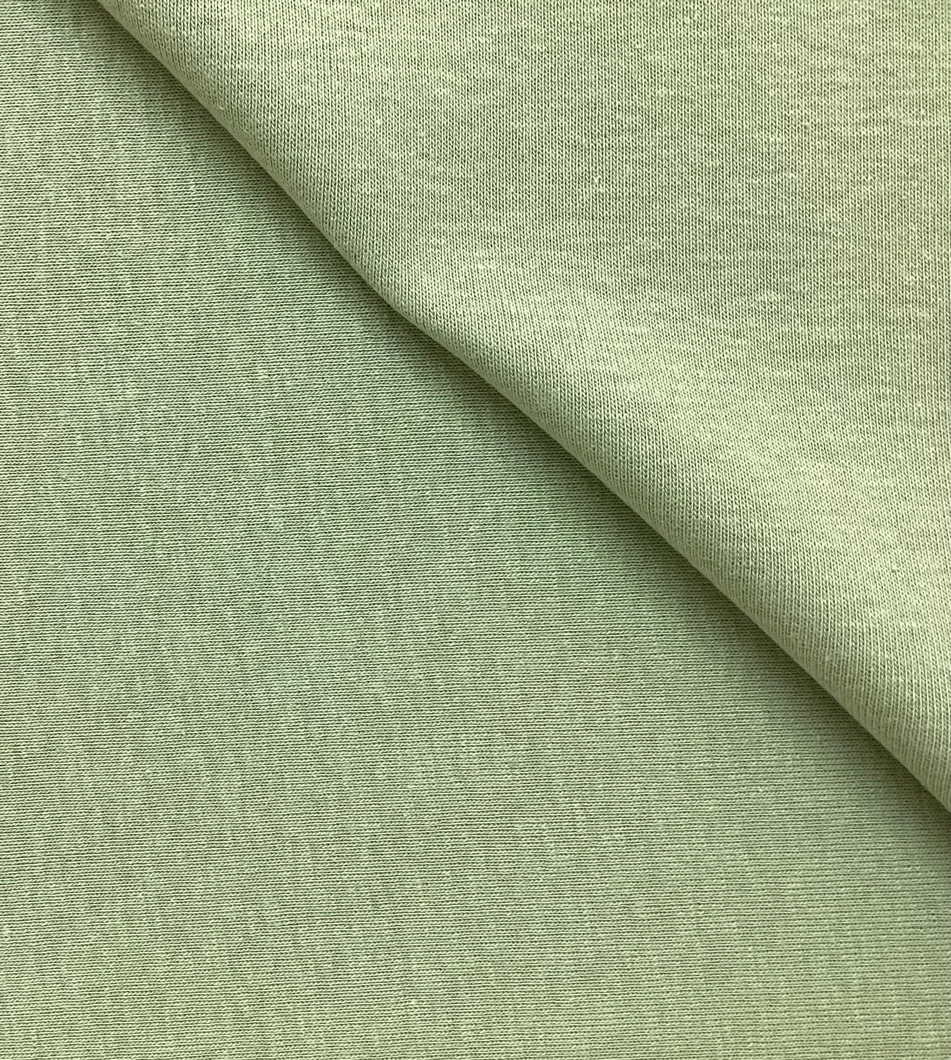 100 % Cotton Rib Knit in Sage