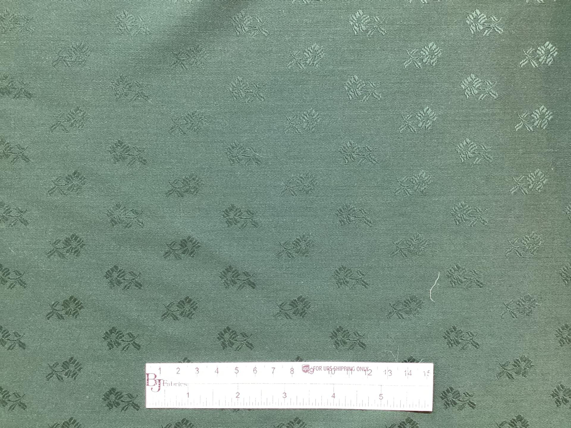 100% Wool Jacquard in Pine Green