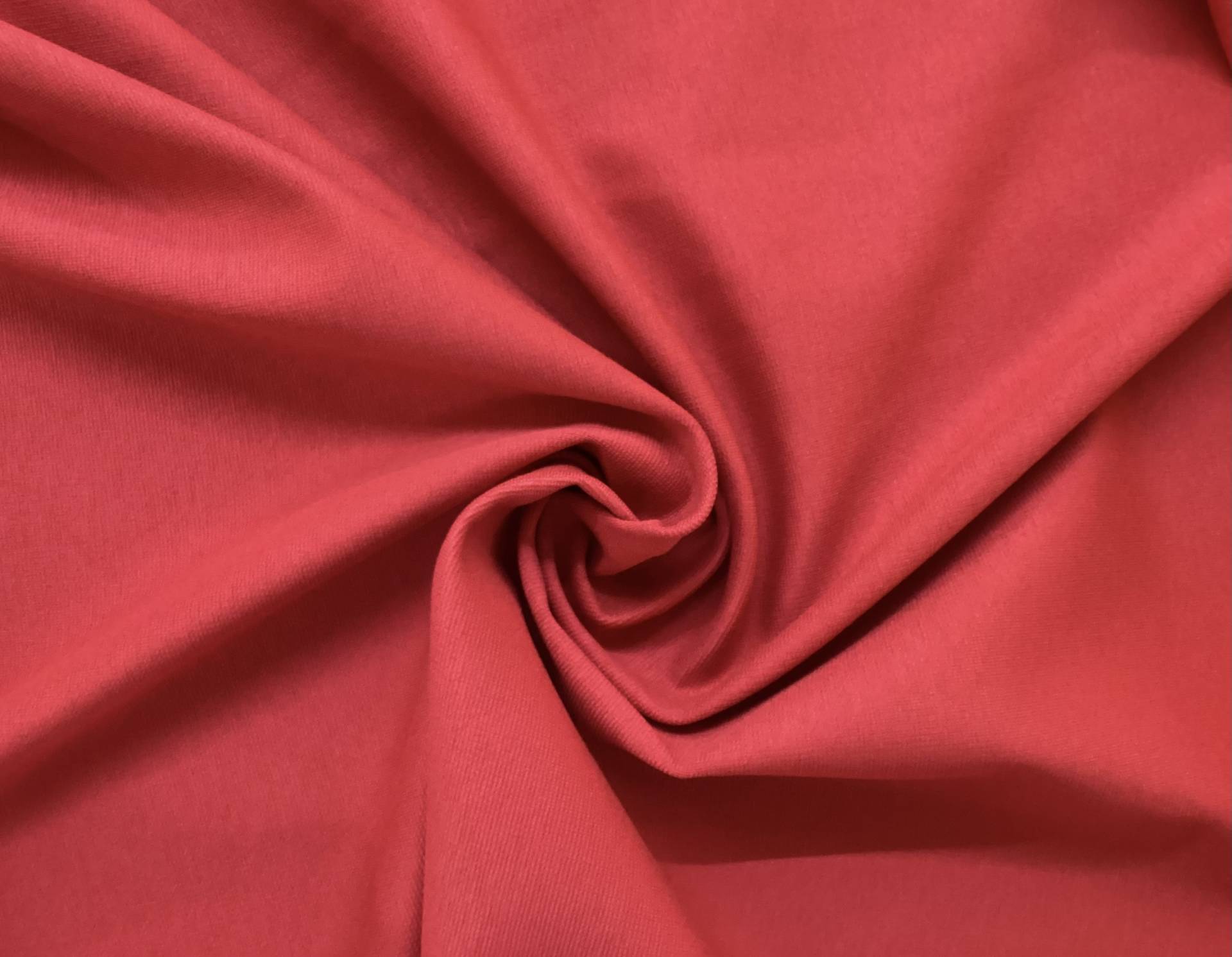 Cotton & Rayon Ponte Double Knit in Fire Hydrant