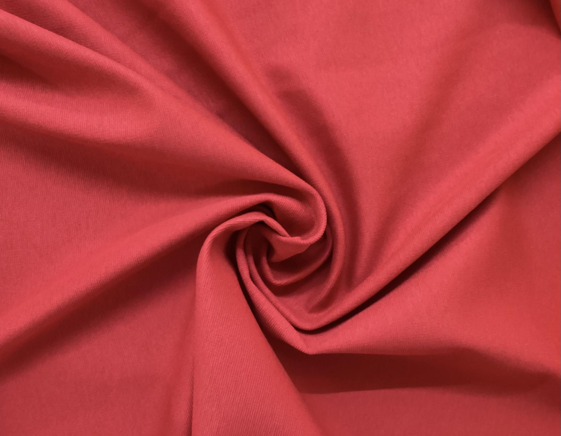 Cotton & Rayon Ponte Double Knit in Fire Hydrant