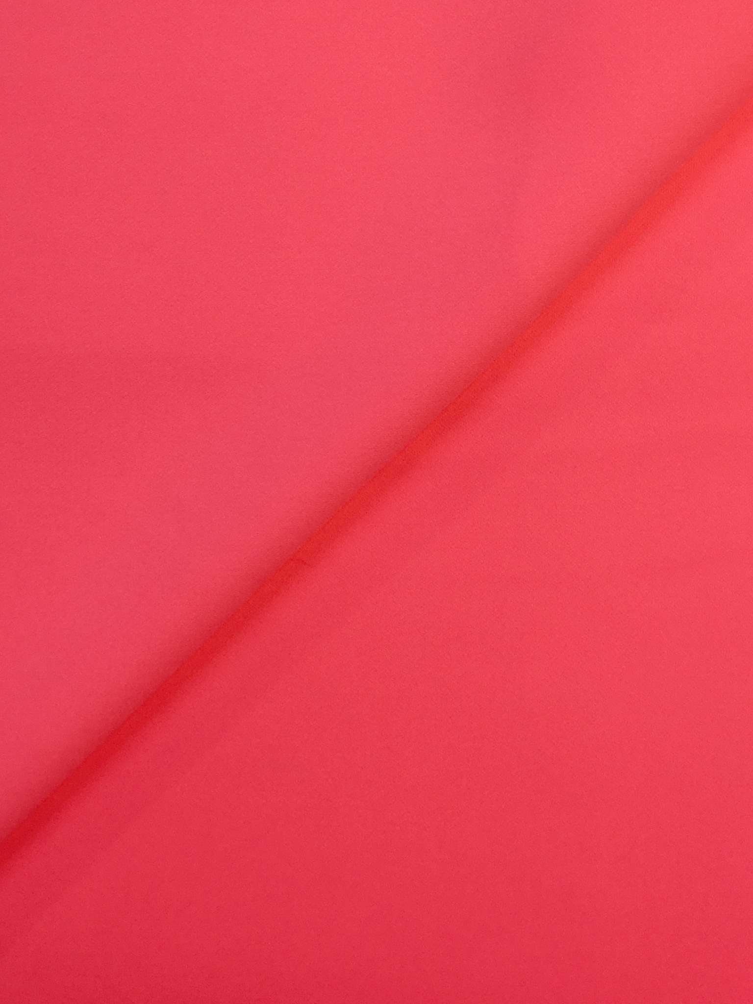 Polyester and Spandex Stretch Crepe in Neon Pink