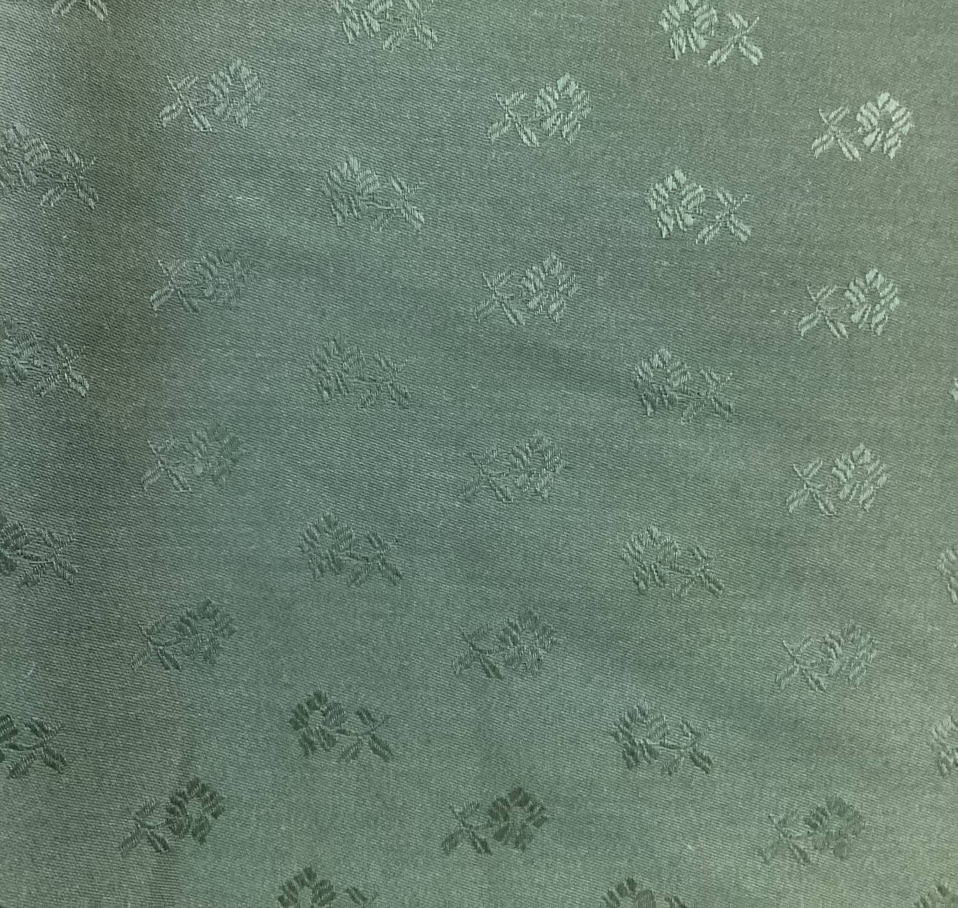 100% Wool Jacquard in Pine Green