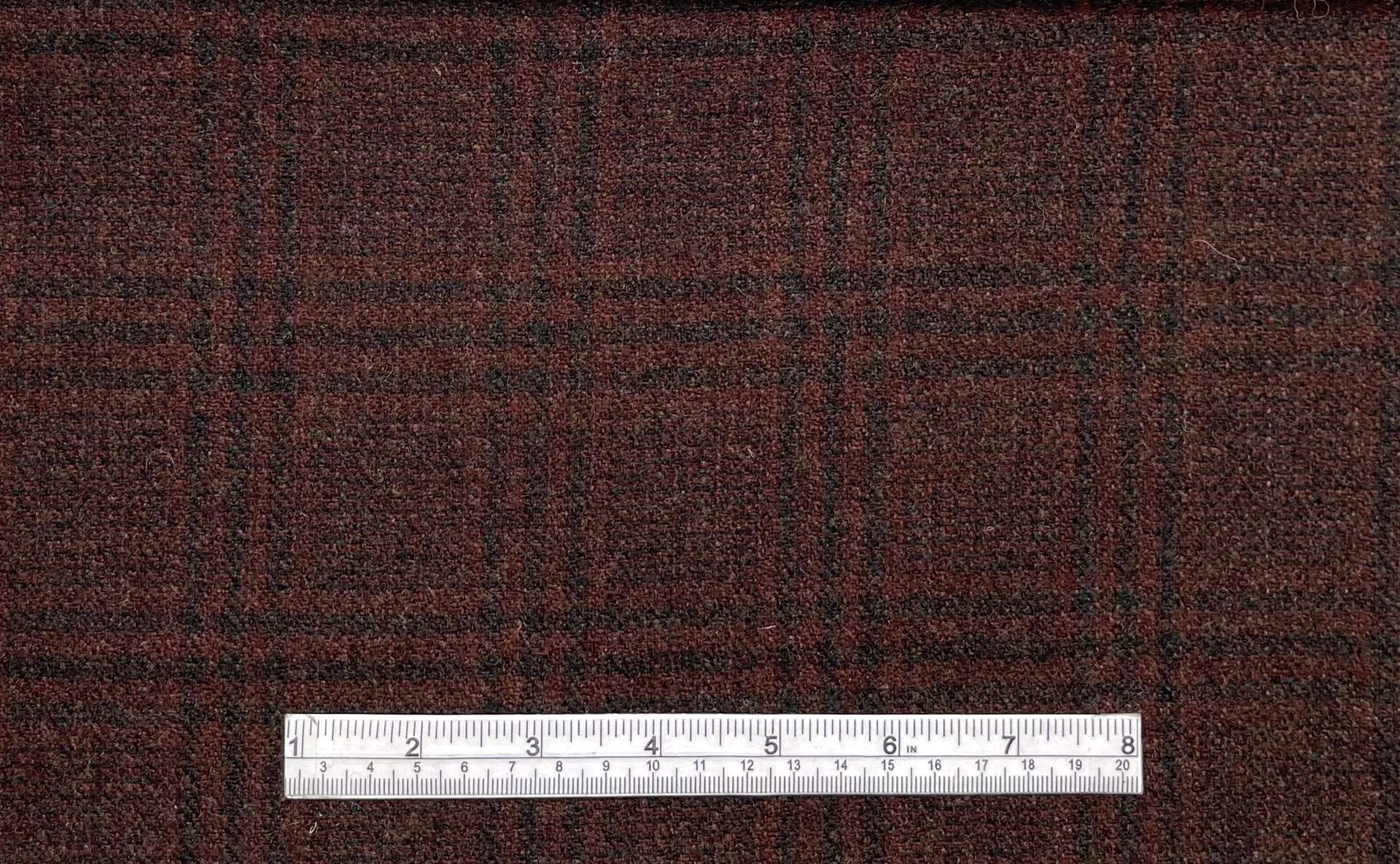 English Wool Plaid in Redwood Brown