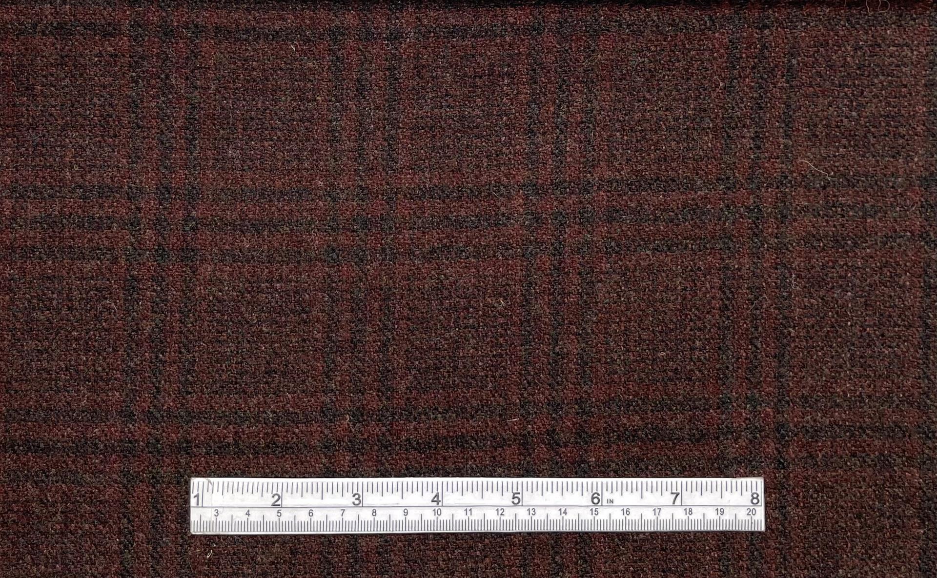English Wool Plaid in Redwood Brown