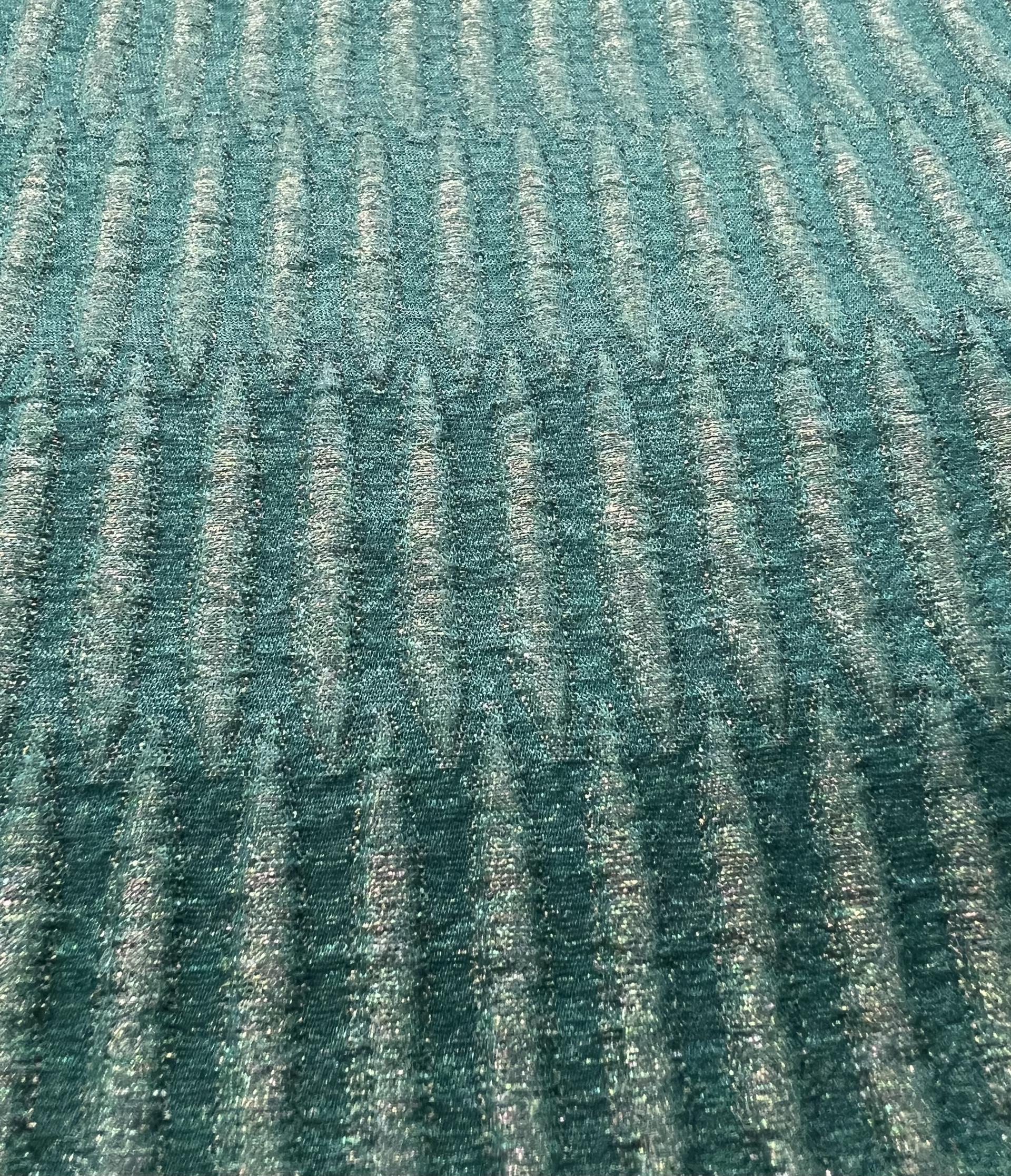 Opalescent Silk & Lurex Cloque