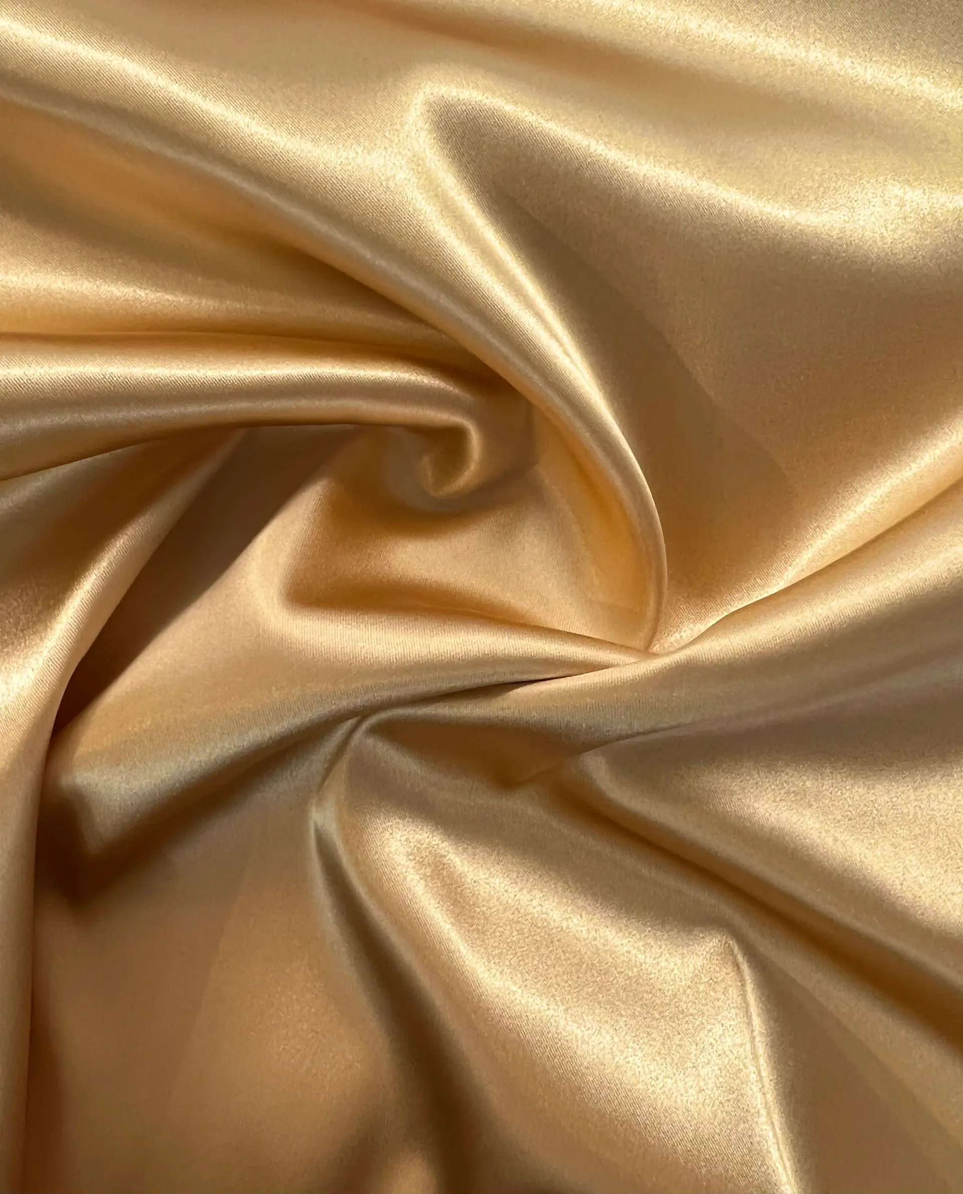 Italian Acetate Stretch Satin in Mustard Seed