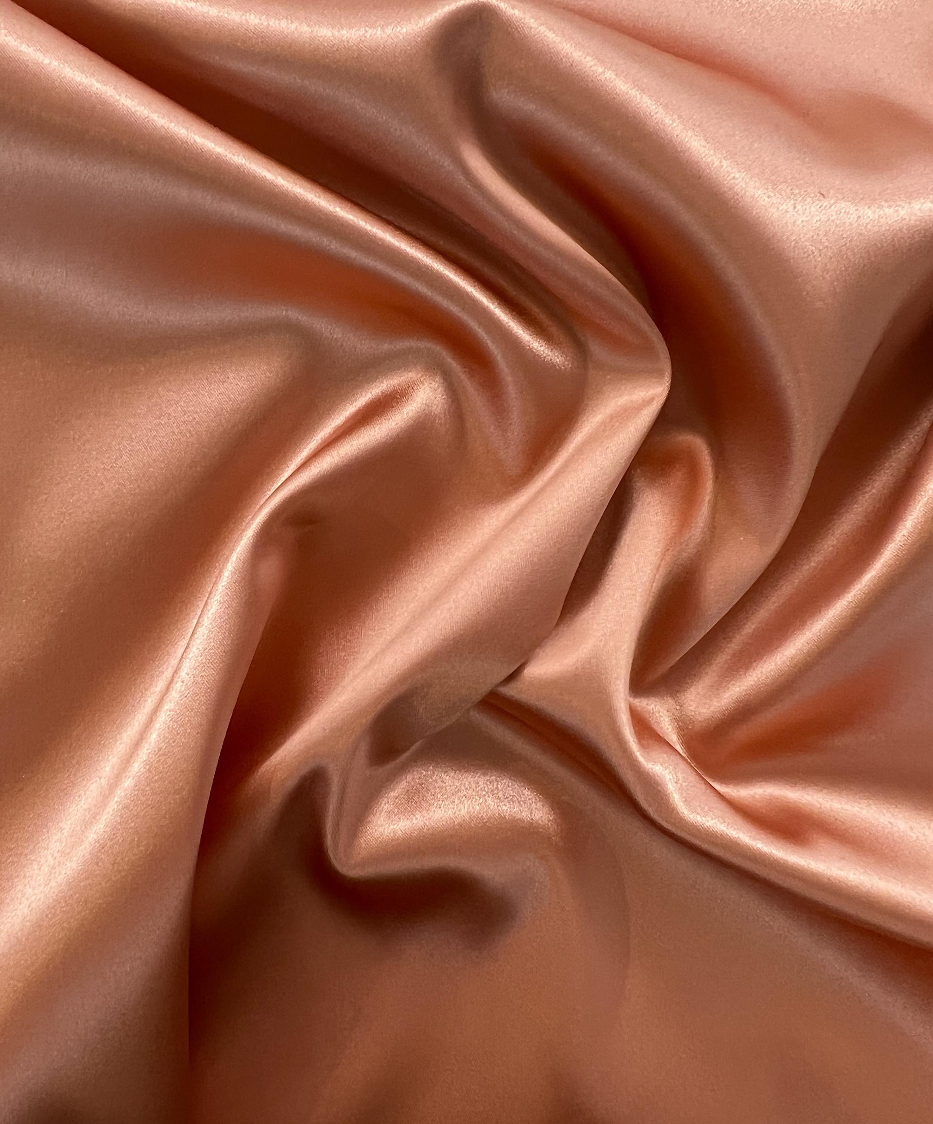 Italian Acetate Stretch Satin in Rose