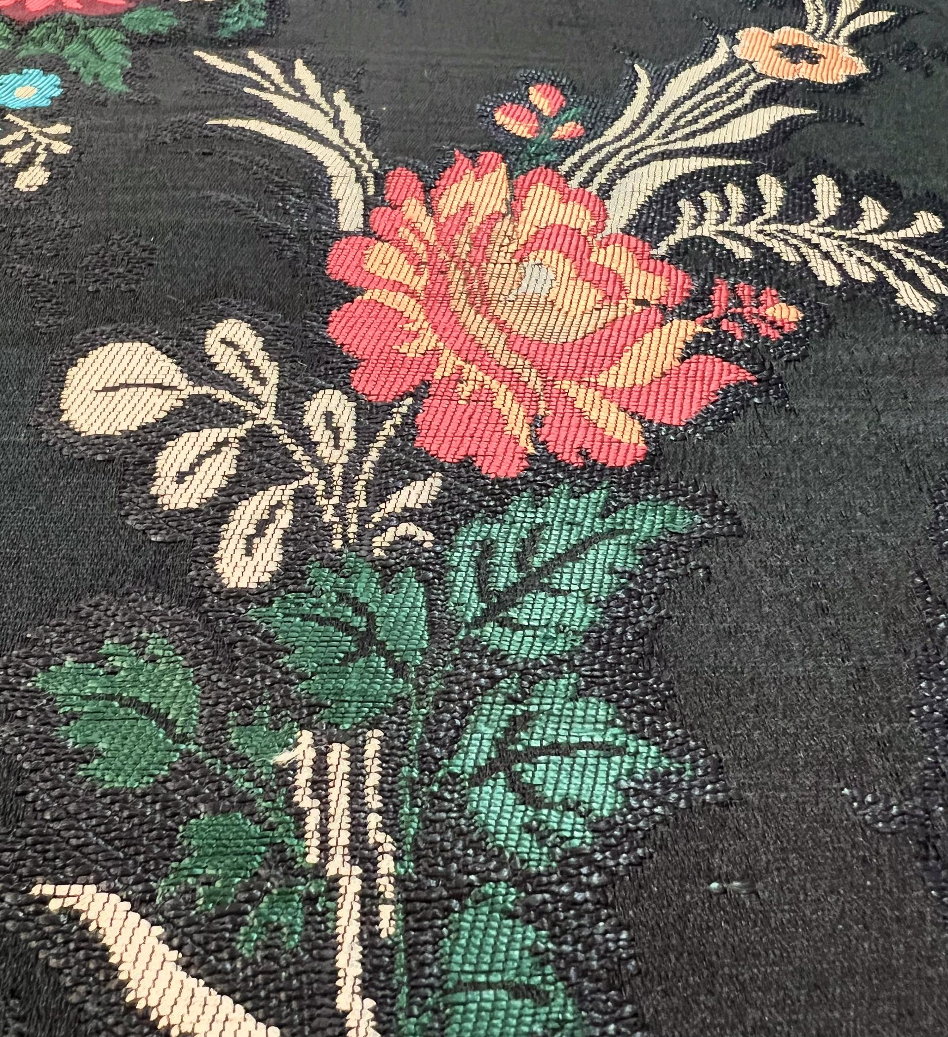 Handloom Brocade in Black