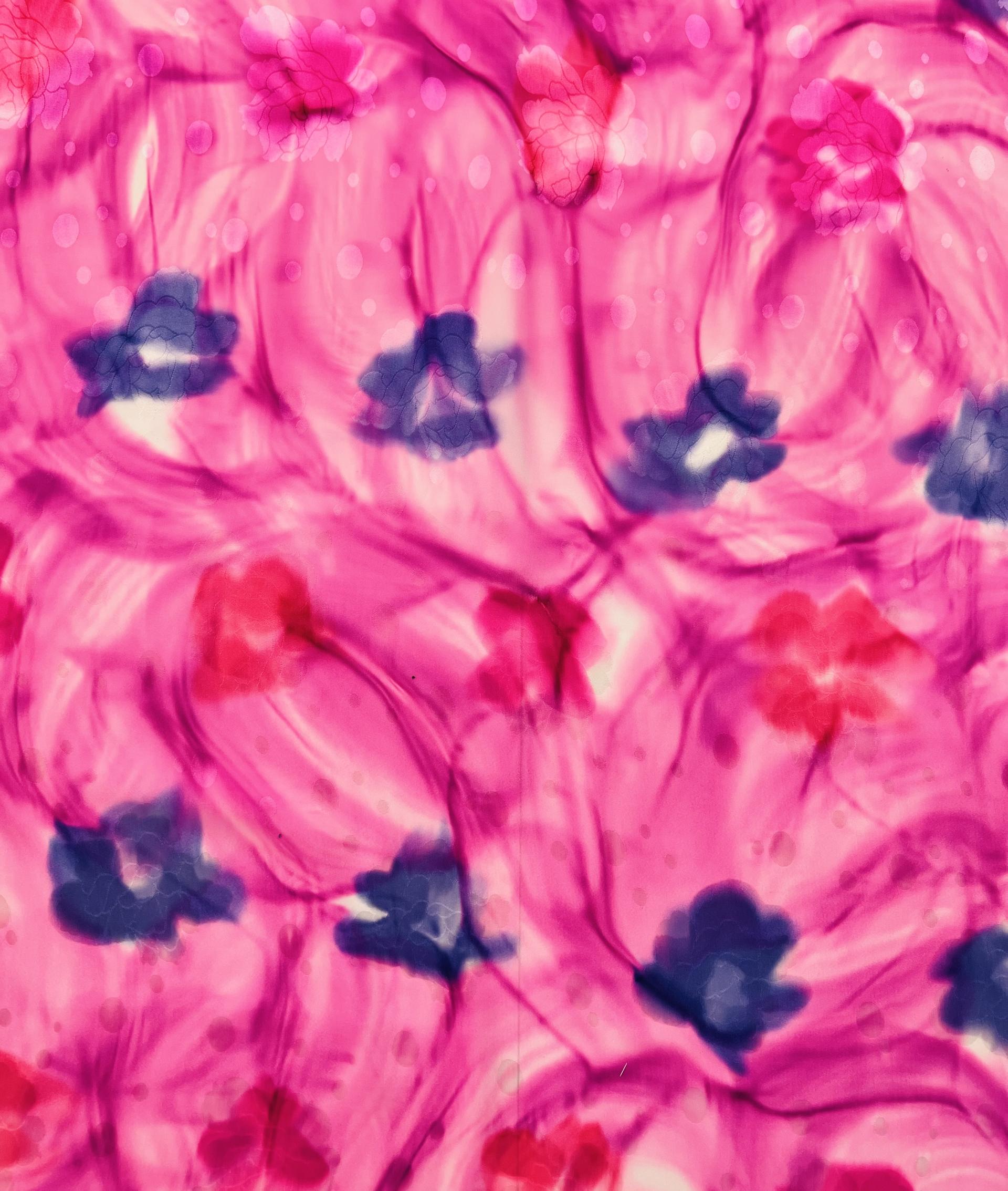 Printed Silk Charmeuse Jacquard