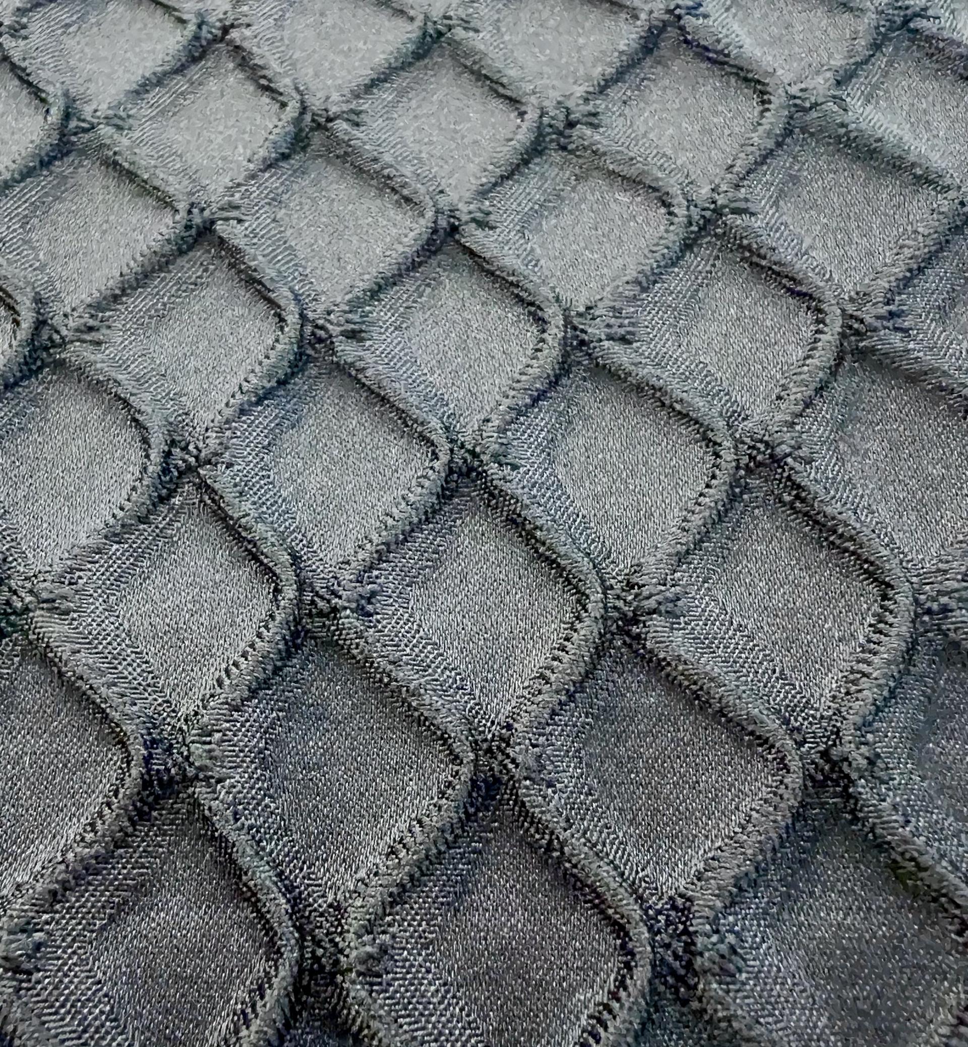 Birdseye Cloqué in Black