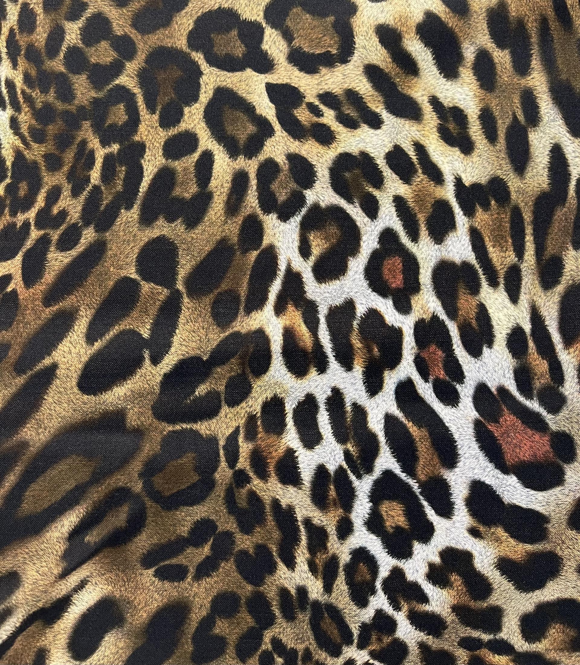 Printed Silk Twill Leopard