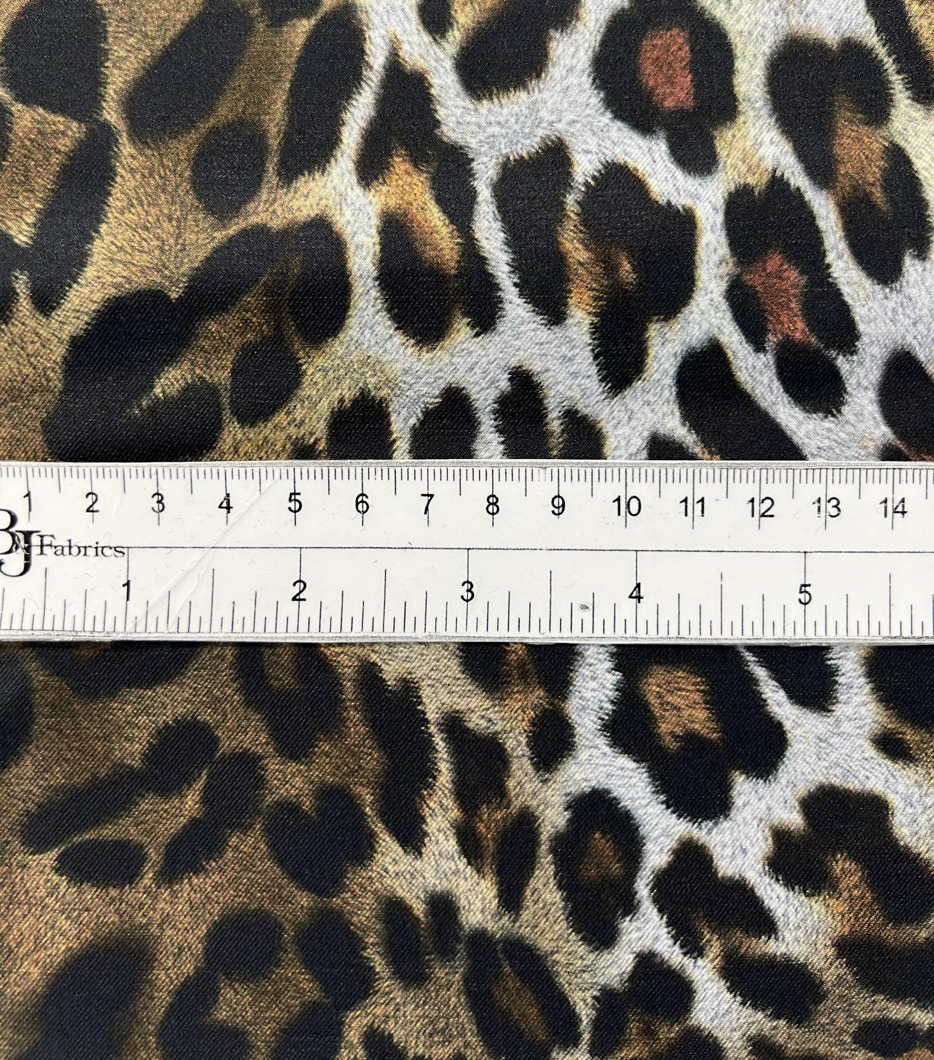 Printed Silk Twill Leopard