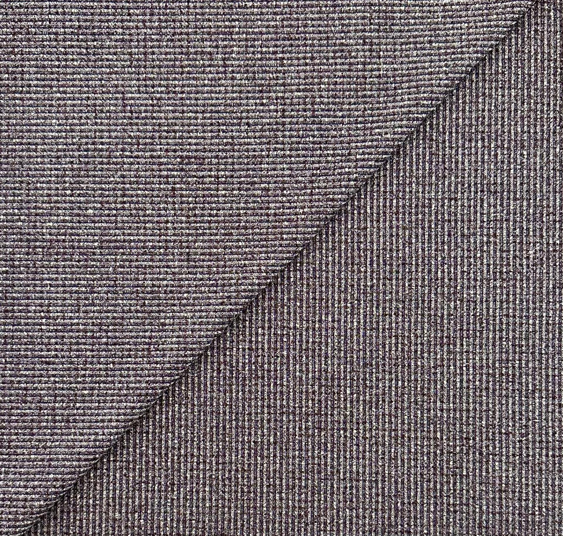 Italian Virgin Wool Silk Novelty Suiting in Grape