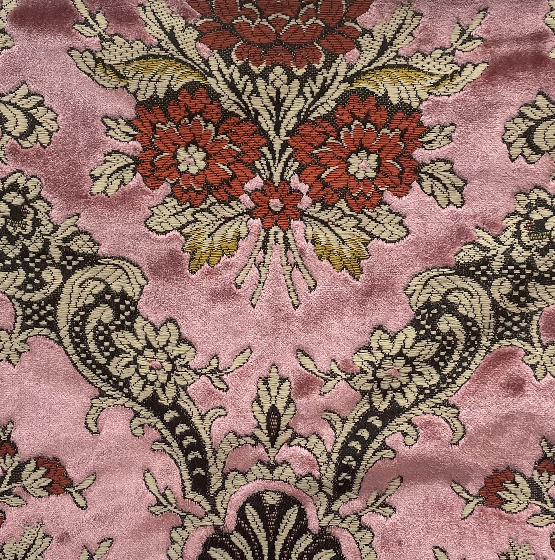 Made in Italy Cotton/Rayon/Polyester Cut Velvet