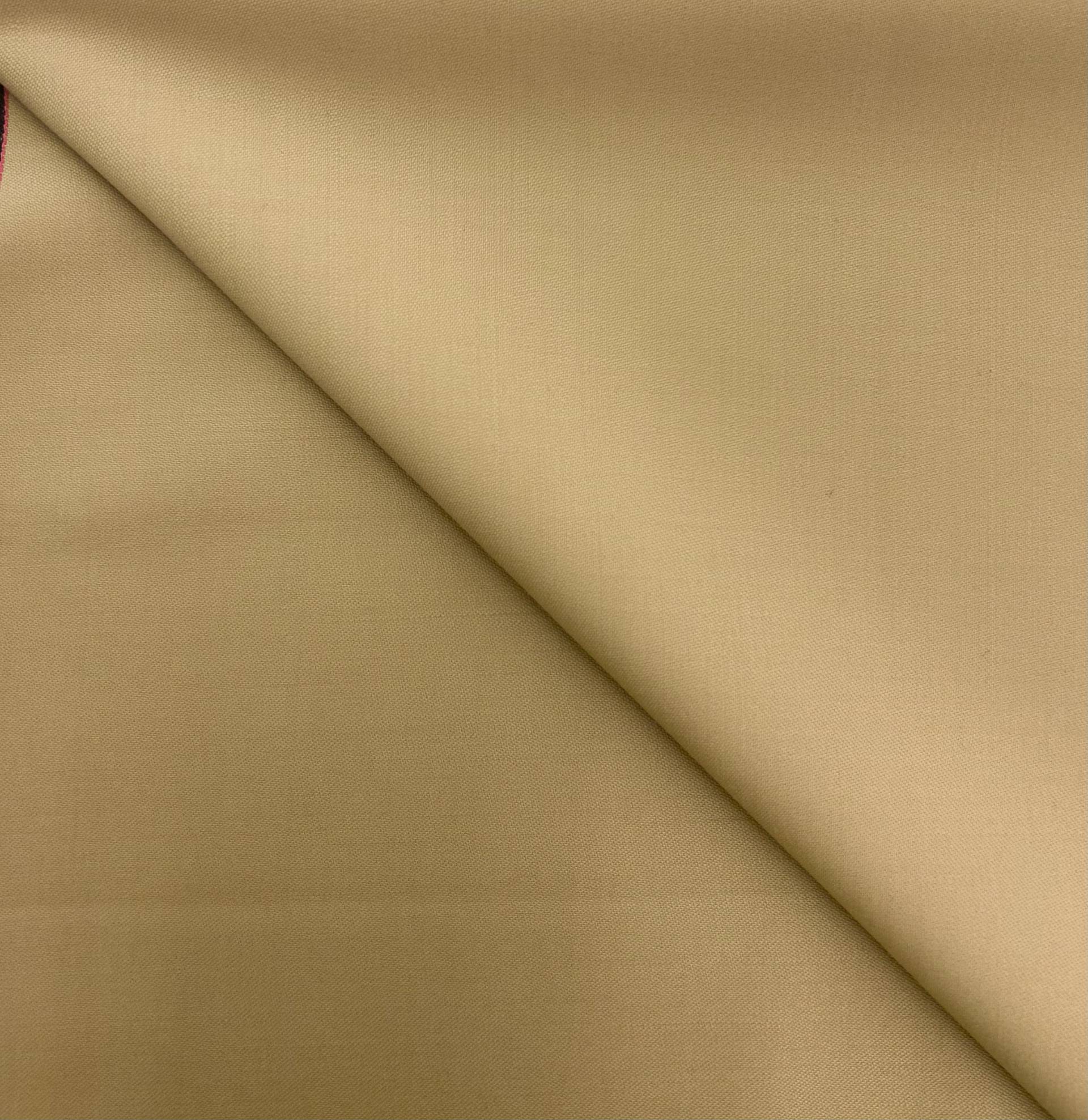 Italian Wool Stretch Satin Faille in Khaki