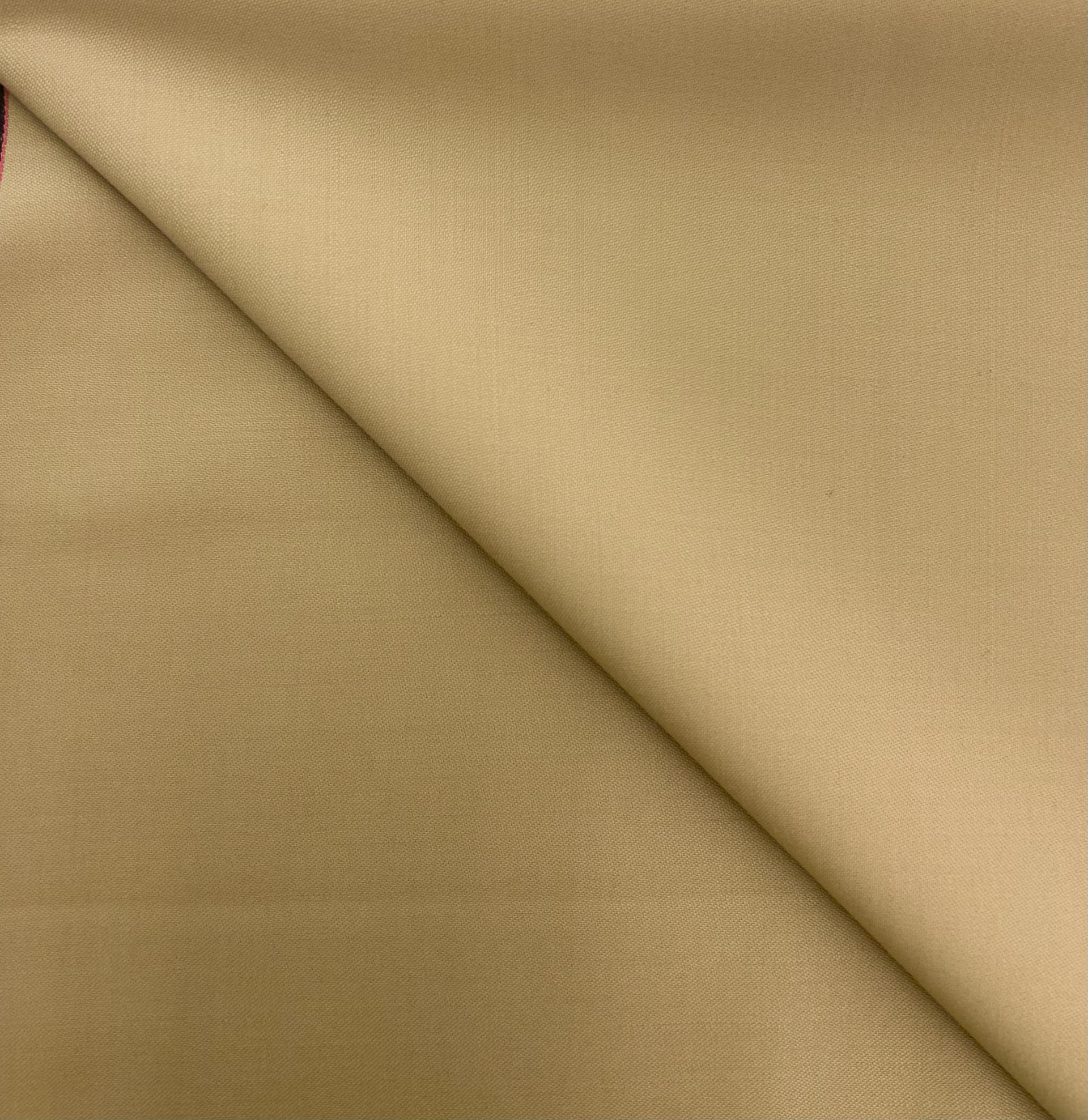 Italian Wool Stretch Satin Faille in Khaki