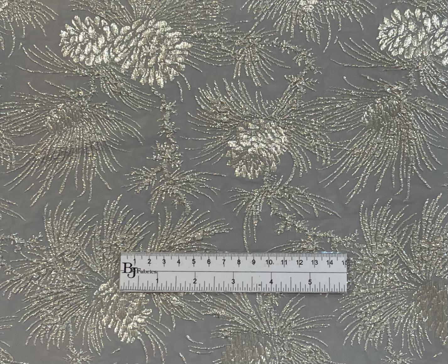 Made in France Stretch Metallic Brocade