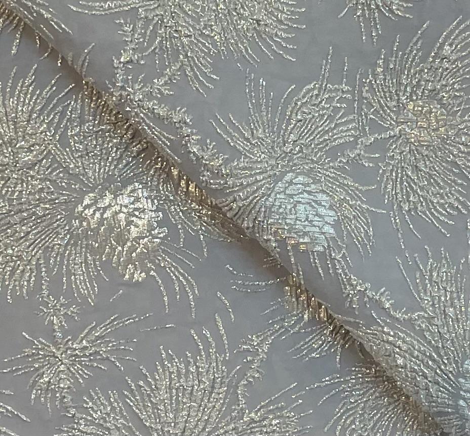 Made in France Stretch Metallic Brocade