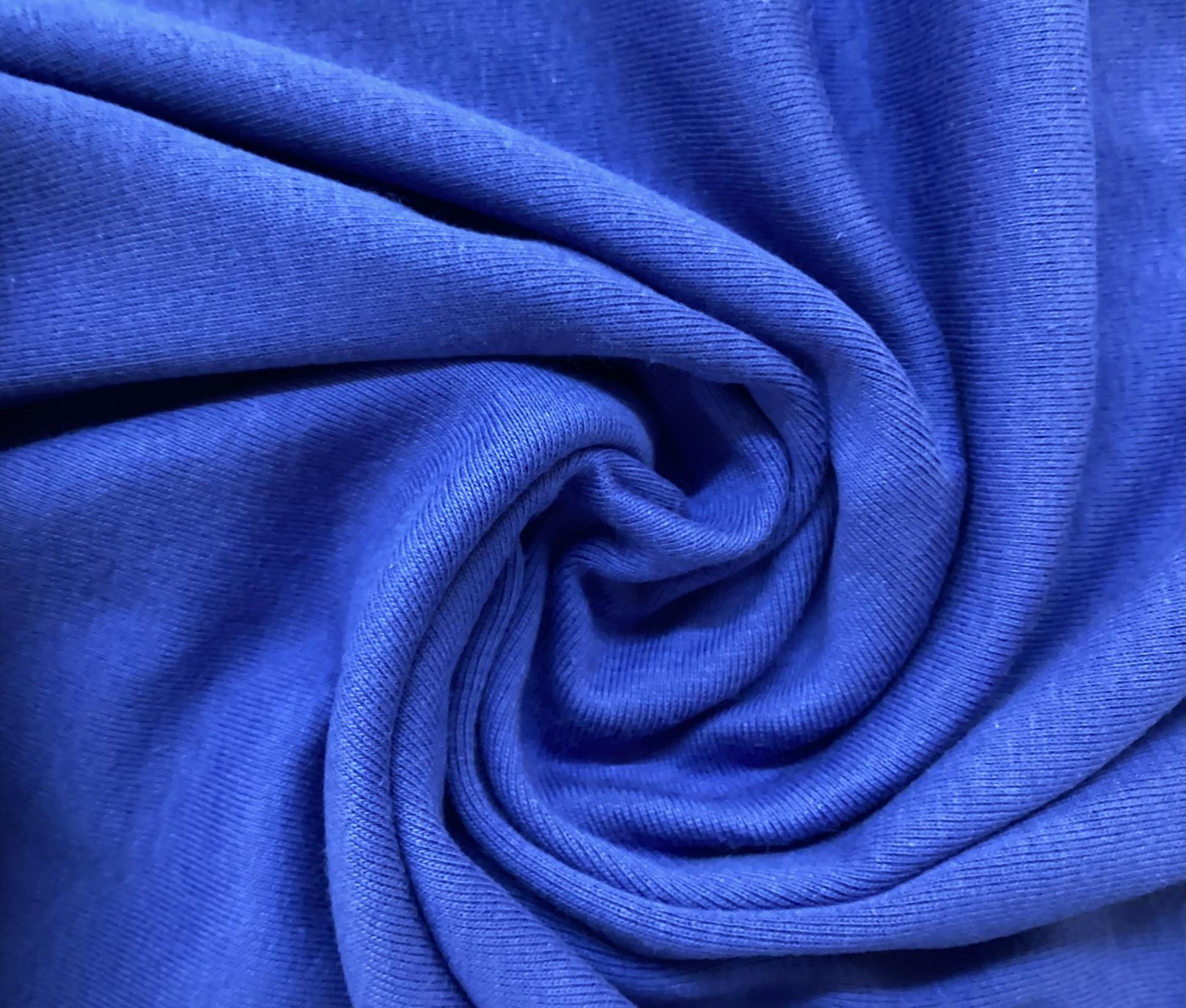 100 % Cotton Rib Knit in Cornflower Blue