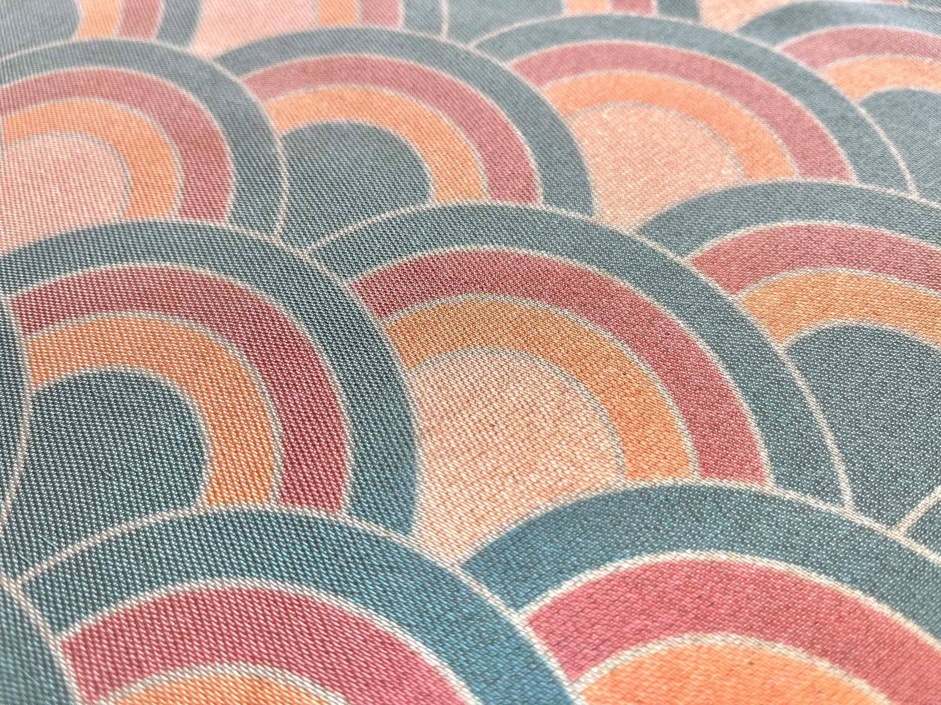 Made in Italy Printed Silk and Poly Crepe Lamé