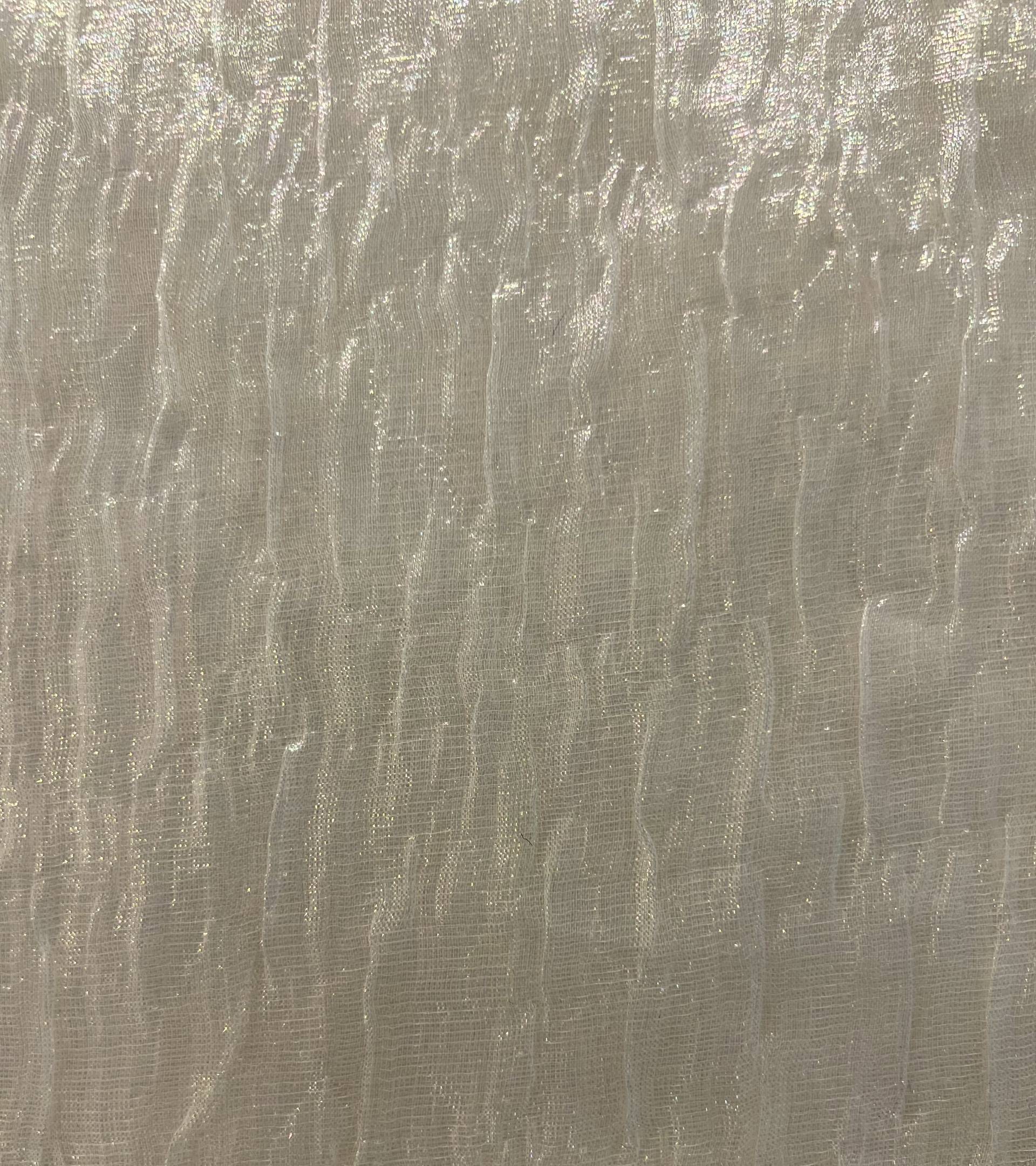 Silk-Blend Pucker Opalescence Lame