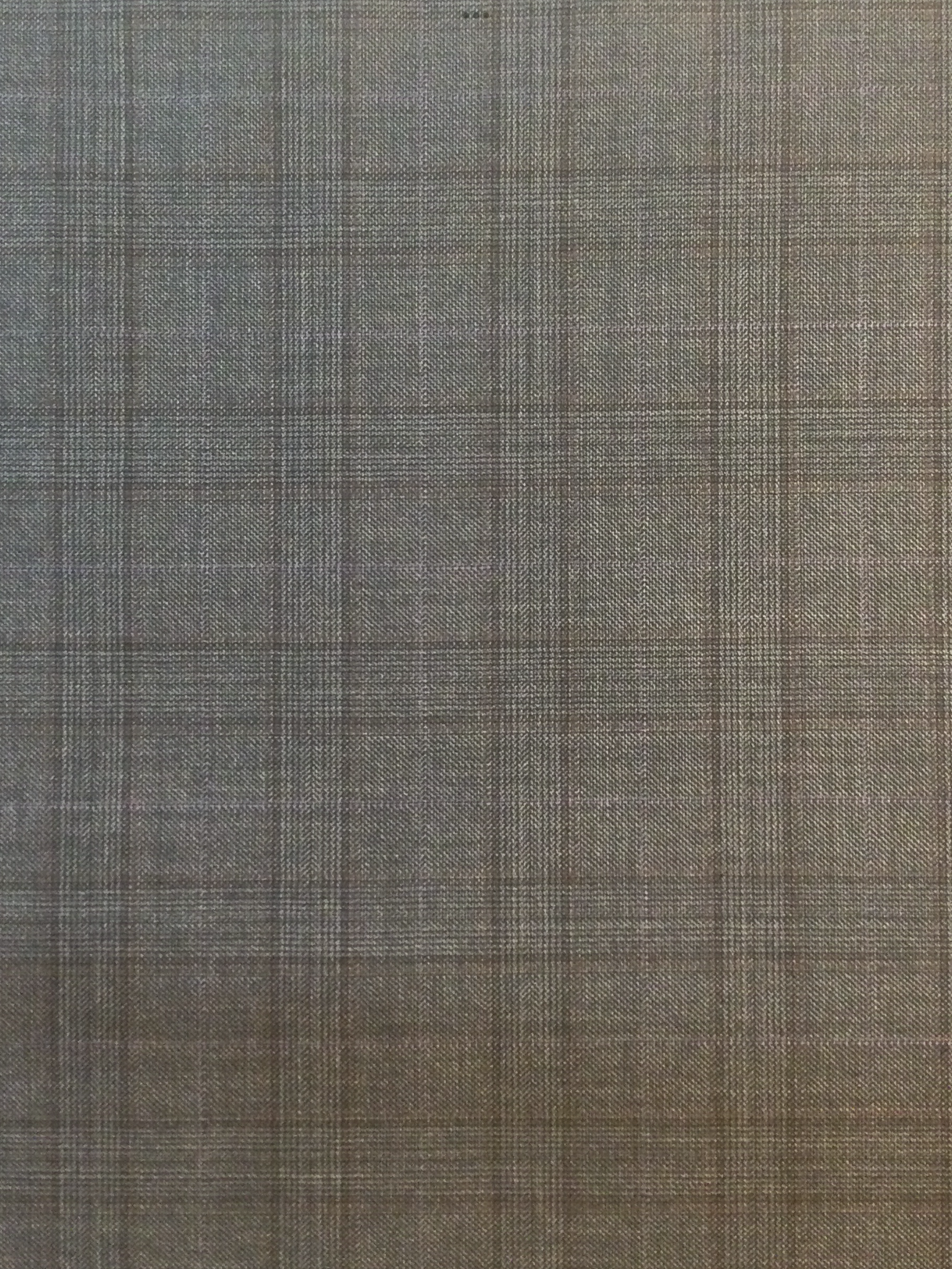 Italian Loro Piana Wool Plaid in Charcoal