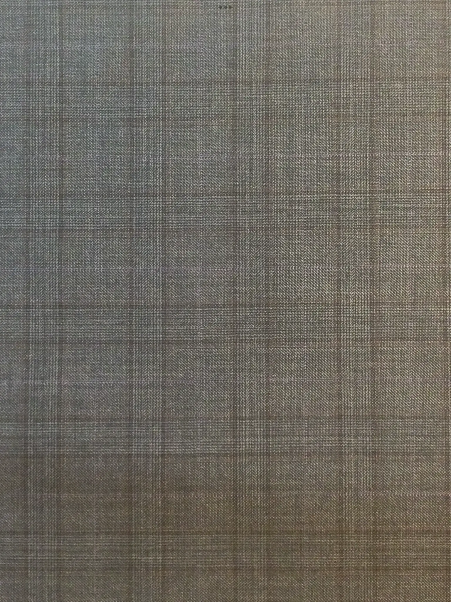 Italian Loro Piana Wool Plaid in Charcoal