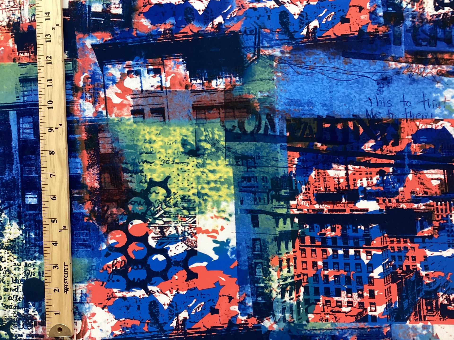 Poly Spandex Jersey Print In Multi Colours