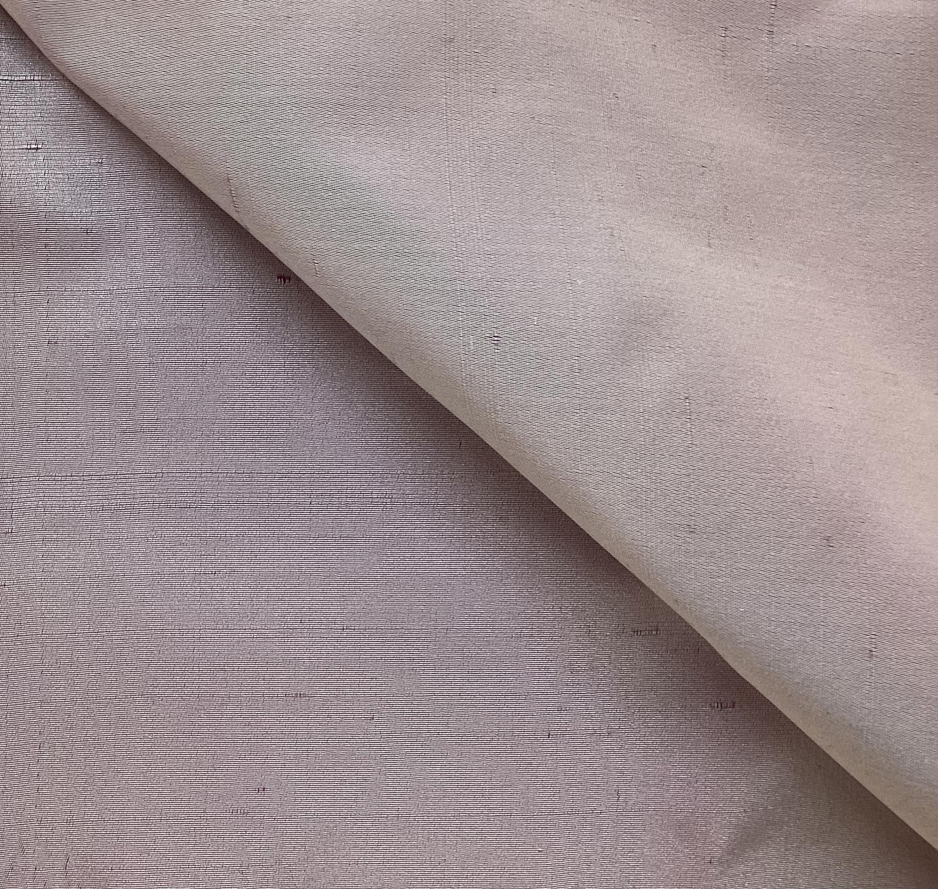Made In Italy 100% Silk Iridescent Shantung Radzmir In Orchid
