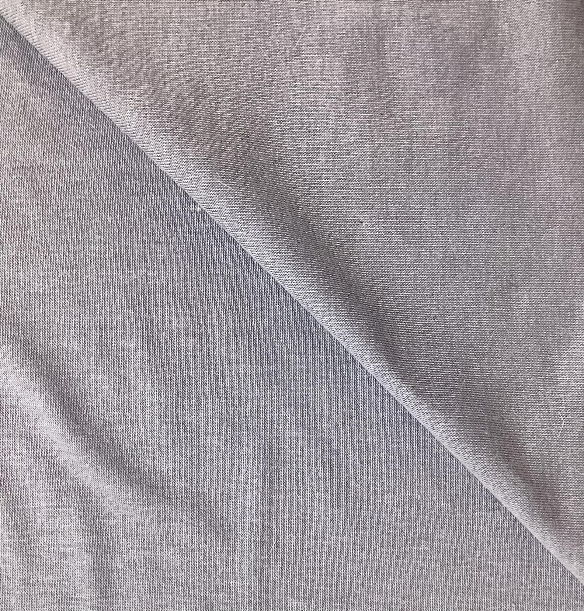 Italian Modal Wool Blend Jersey Knit in Steel