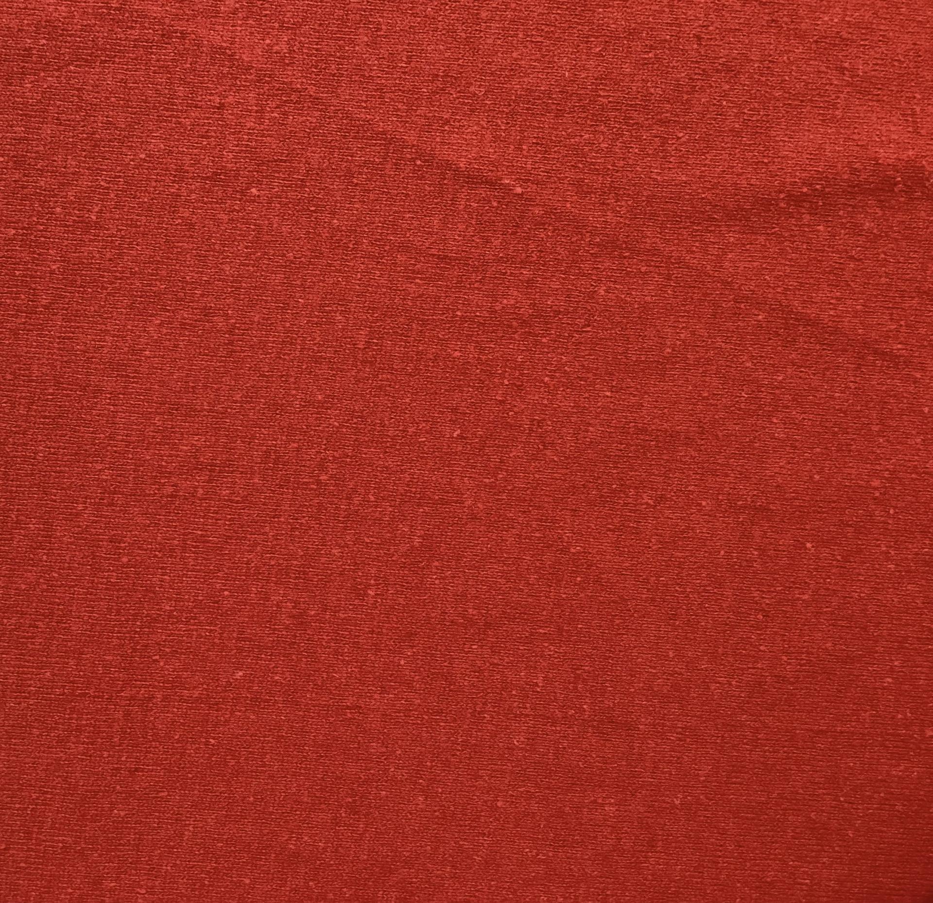 Organic Hemp & Cotton Jersey In Ruby
