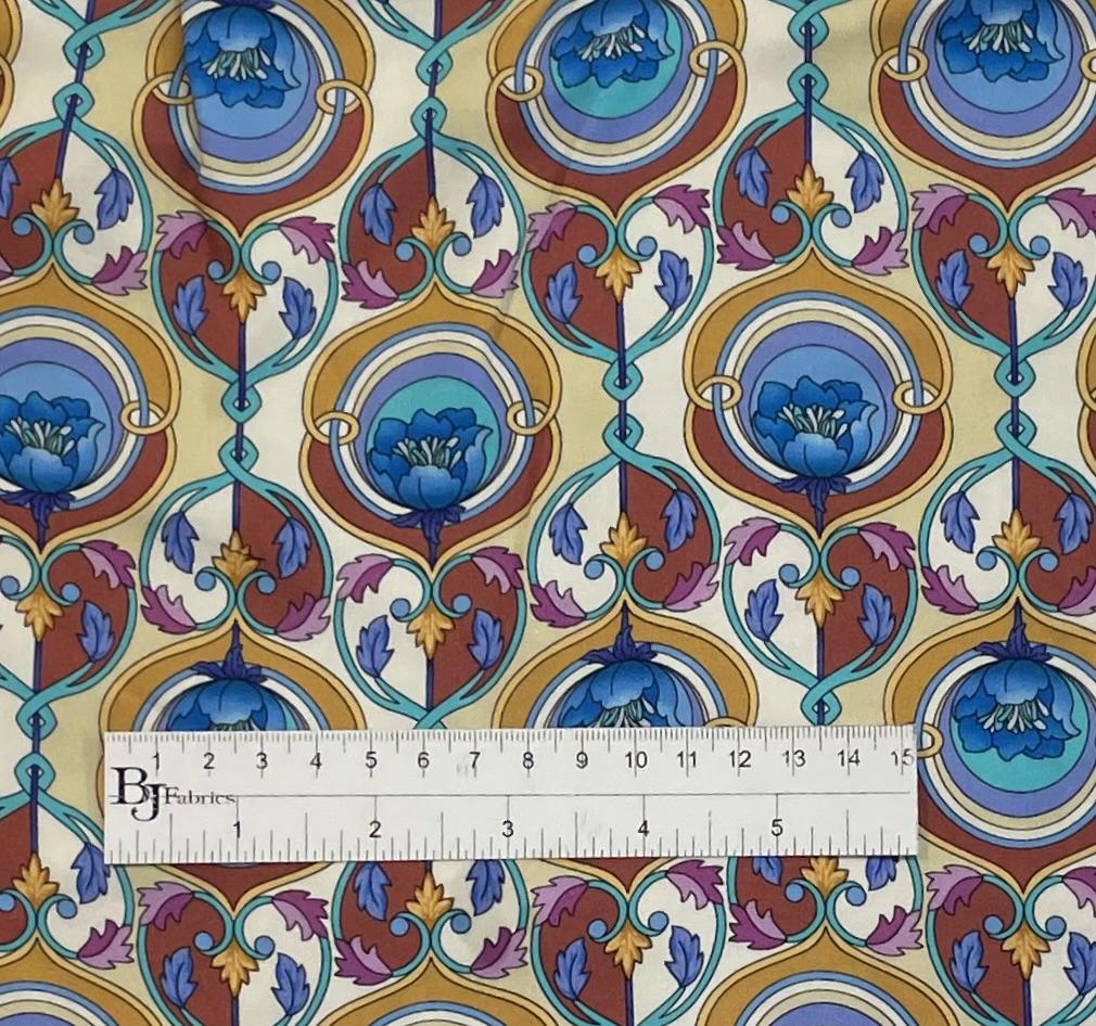 Made in Italy 100% Viscose Sateen Challis Print