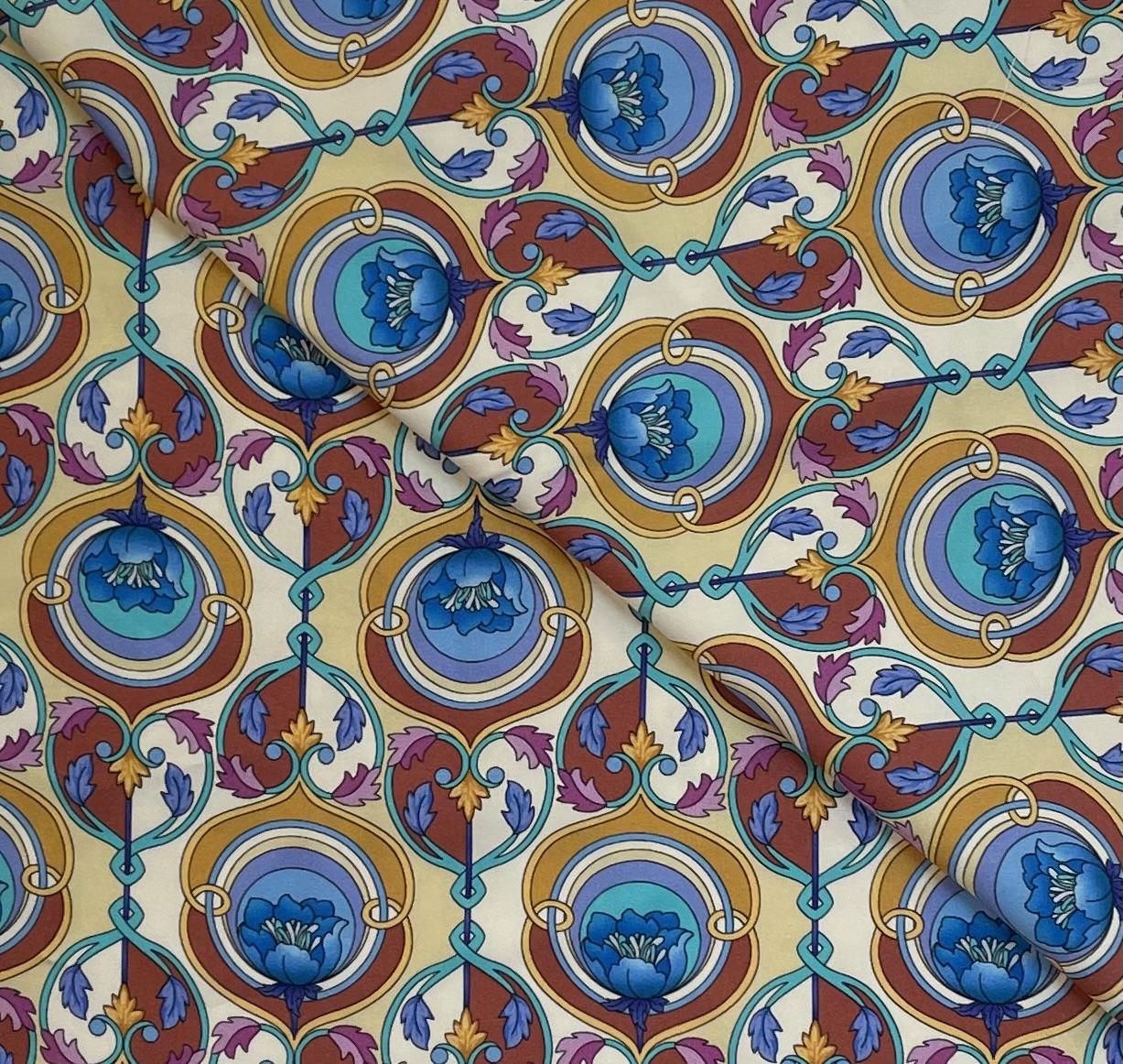 Made in Italy 100% Viscose Sateen Challis Print