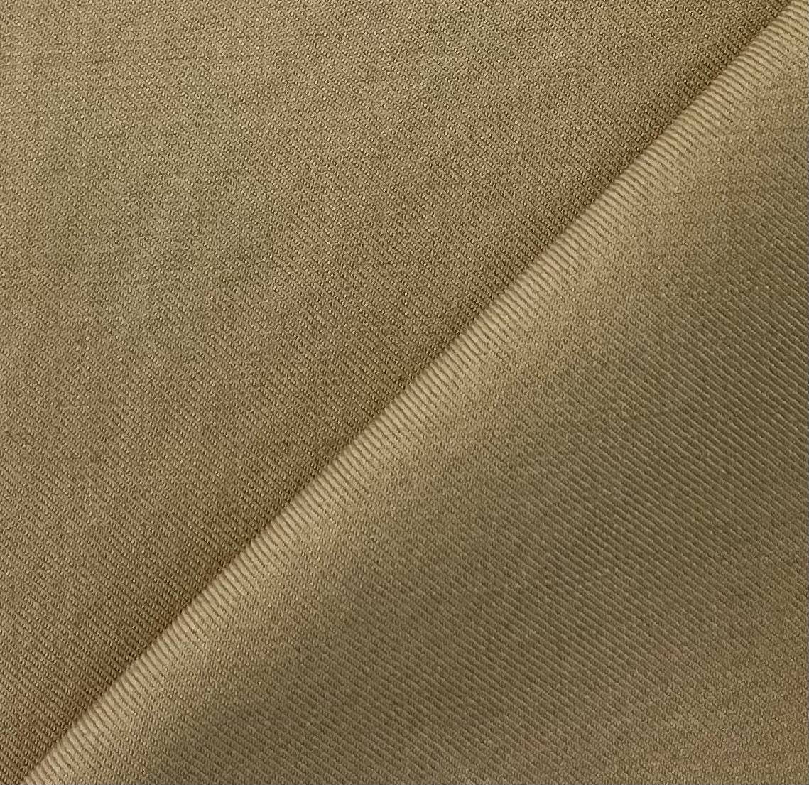 Wool and Poly Suiting in Khaki 55% Polyester 45% Wool