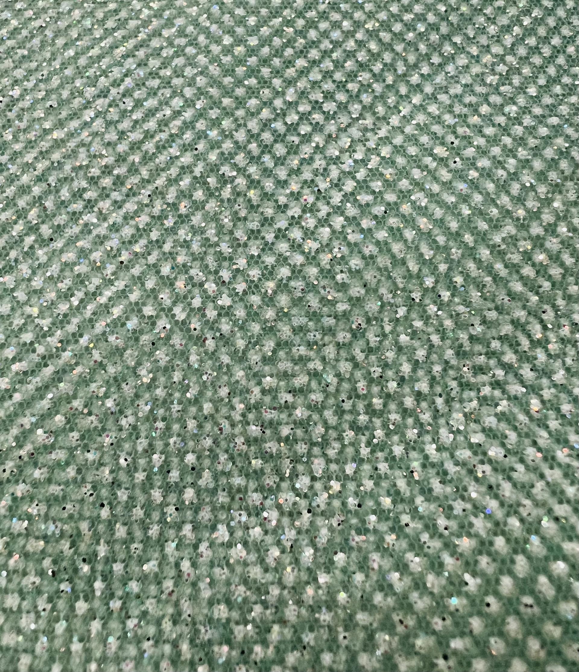 Glitter Tulle in Sage