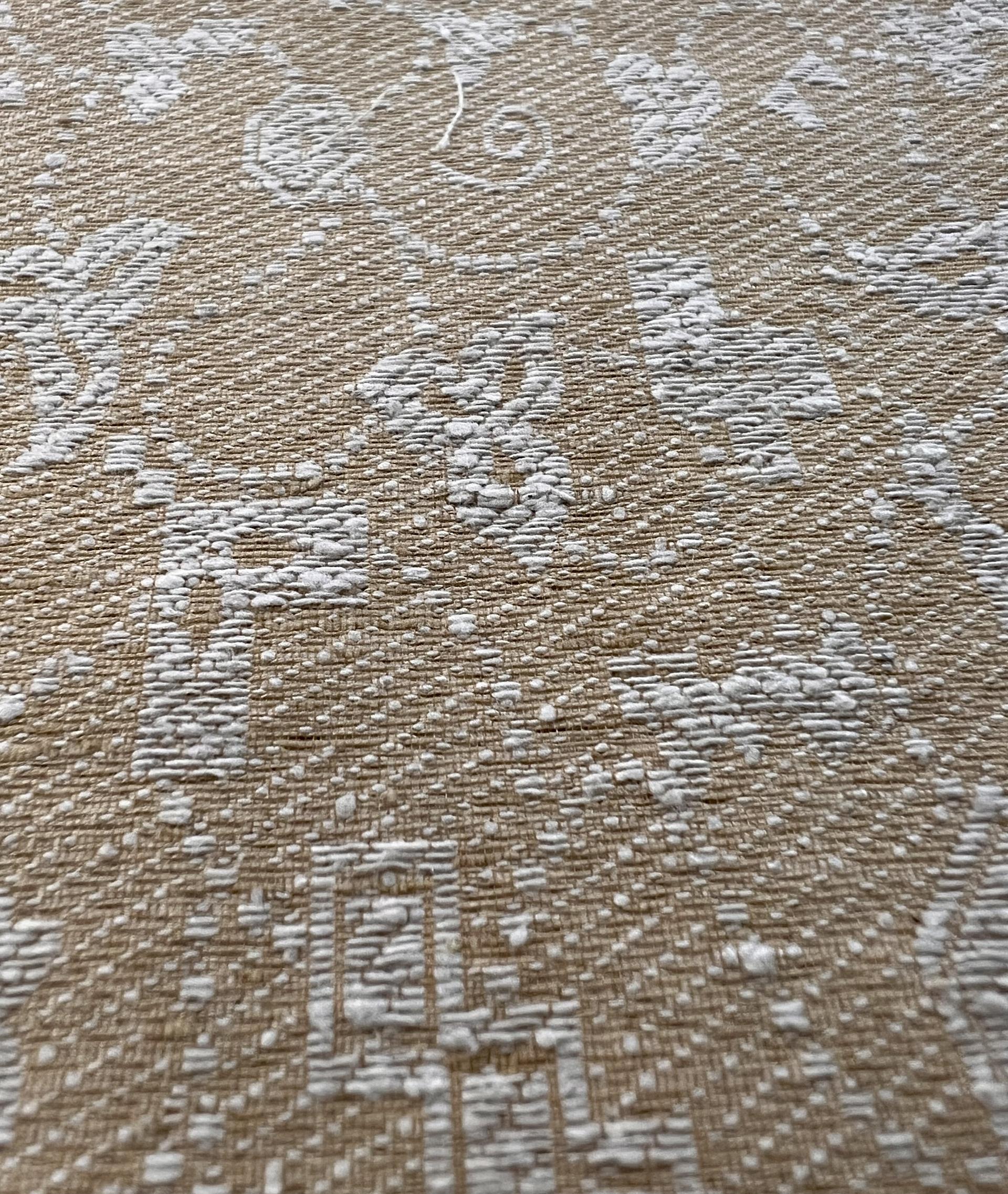 Raw Silk Damask Golden Tan