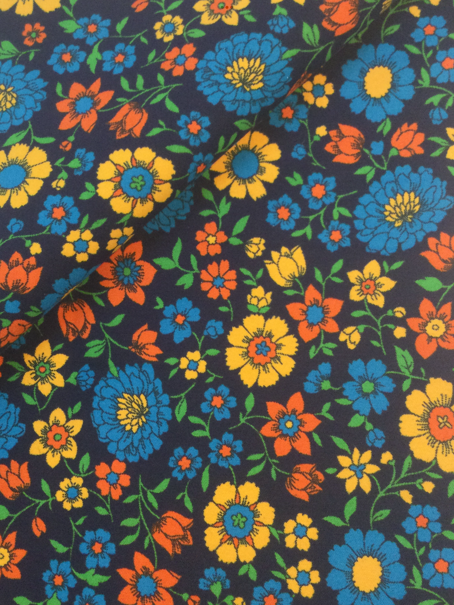 Made in Italy Cotton/Rayon Floral
