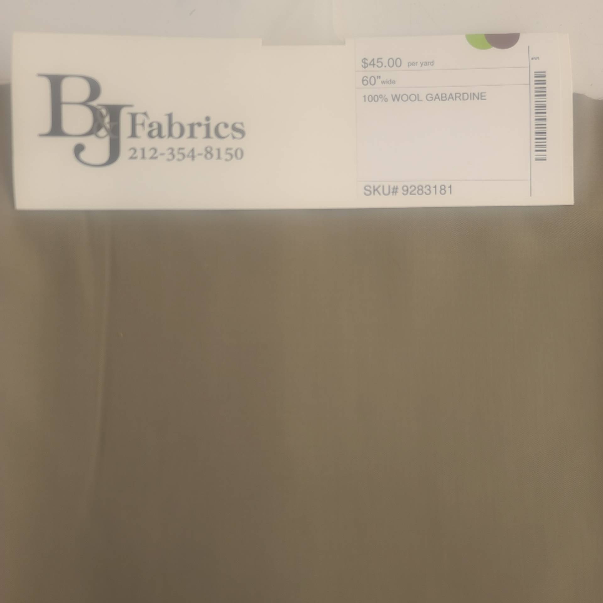 100% Wool Gabardine